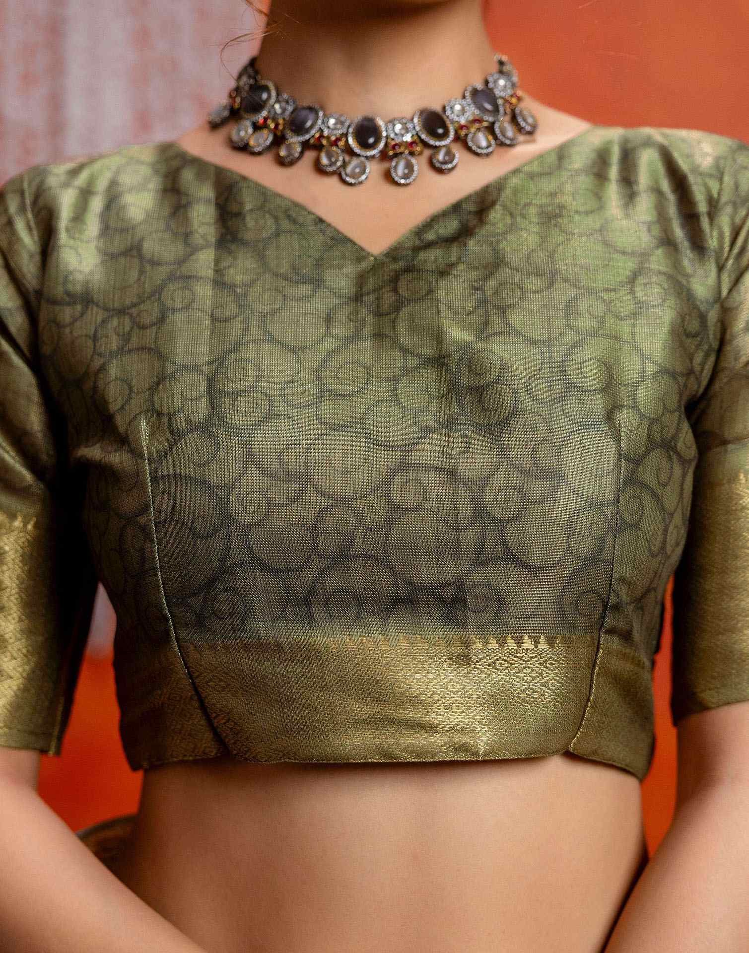 Beige Cotton Printed Woven Saree - Image 12