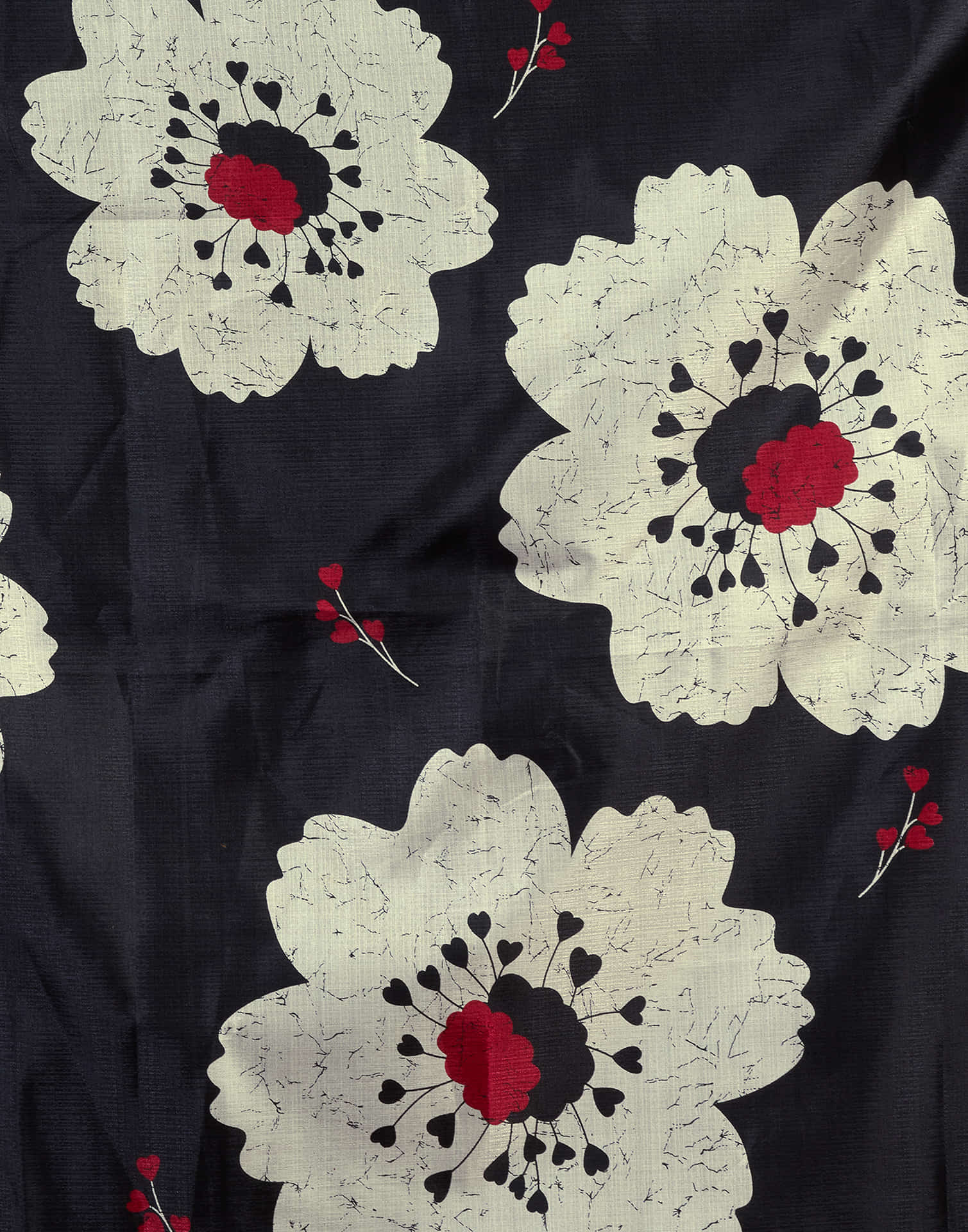 Black Bhagalpuri Silk Printed Saree - Image 9