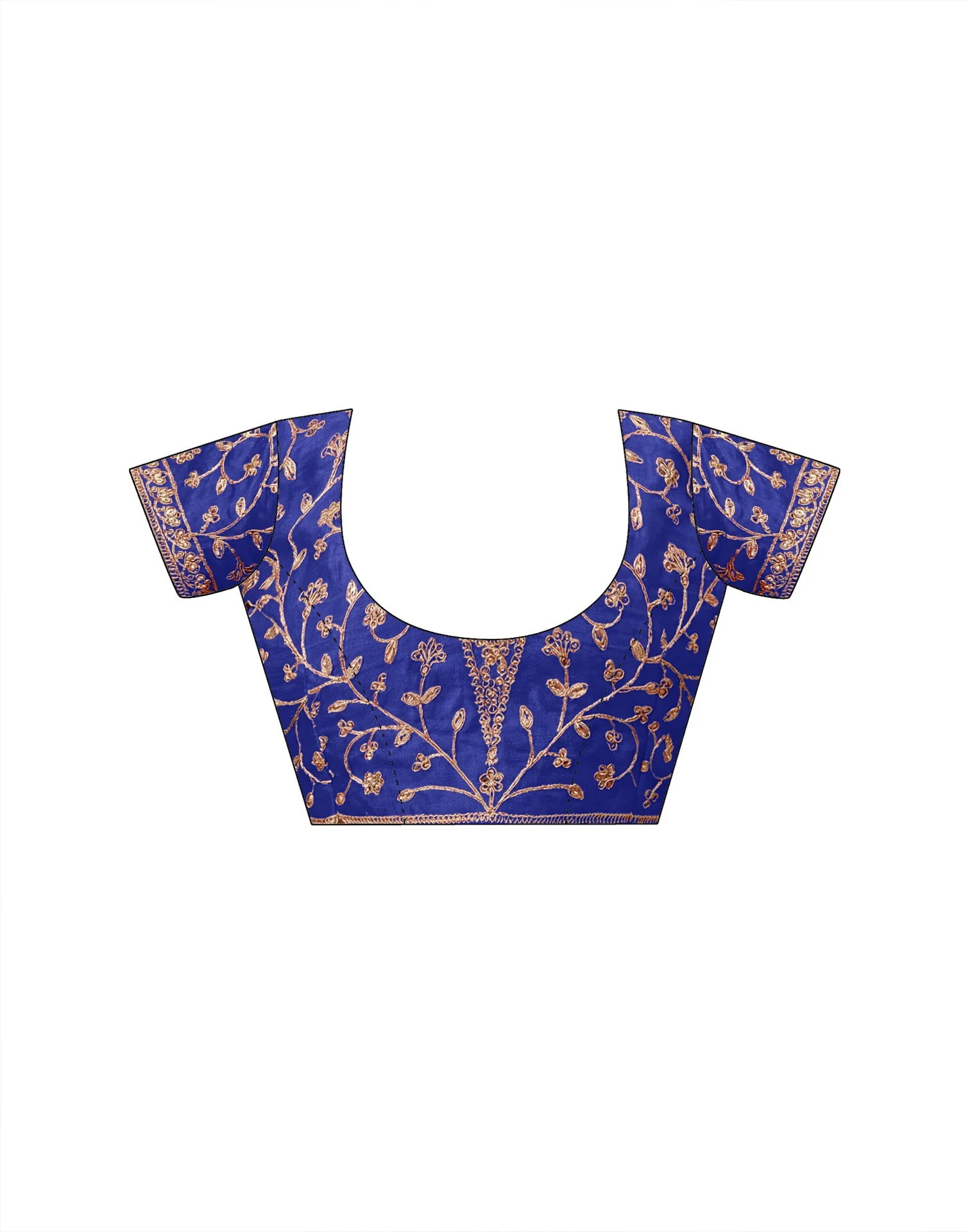 Blue Georgette Laheriya Printed Saree - Image 9