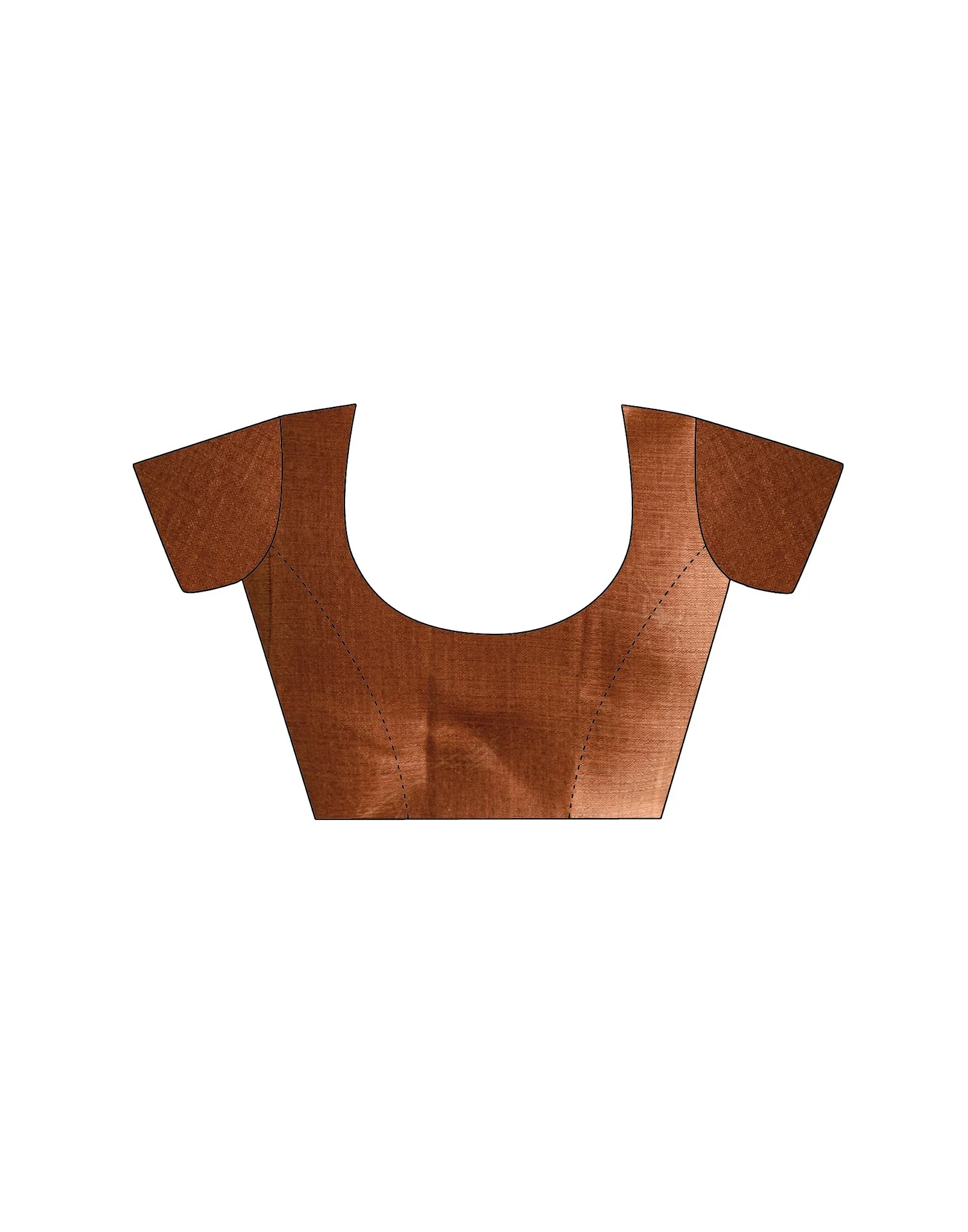 Brown Khadi Printed Saree - Image 12