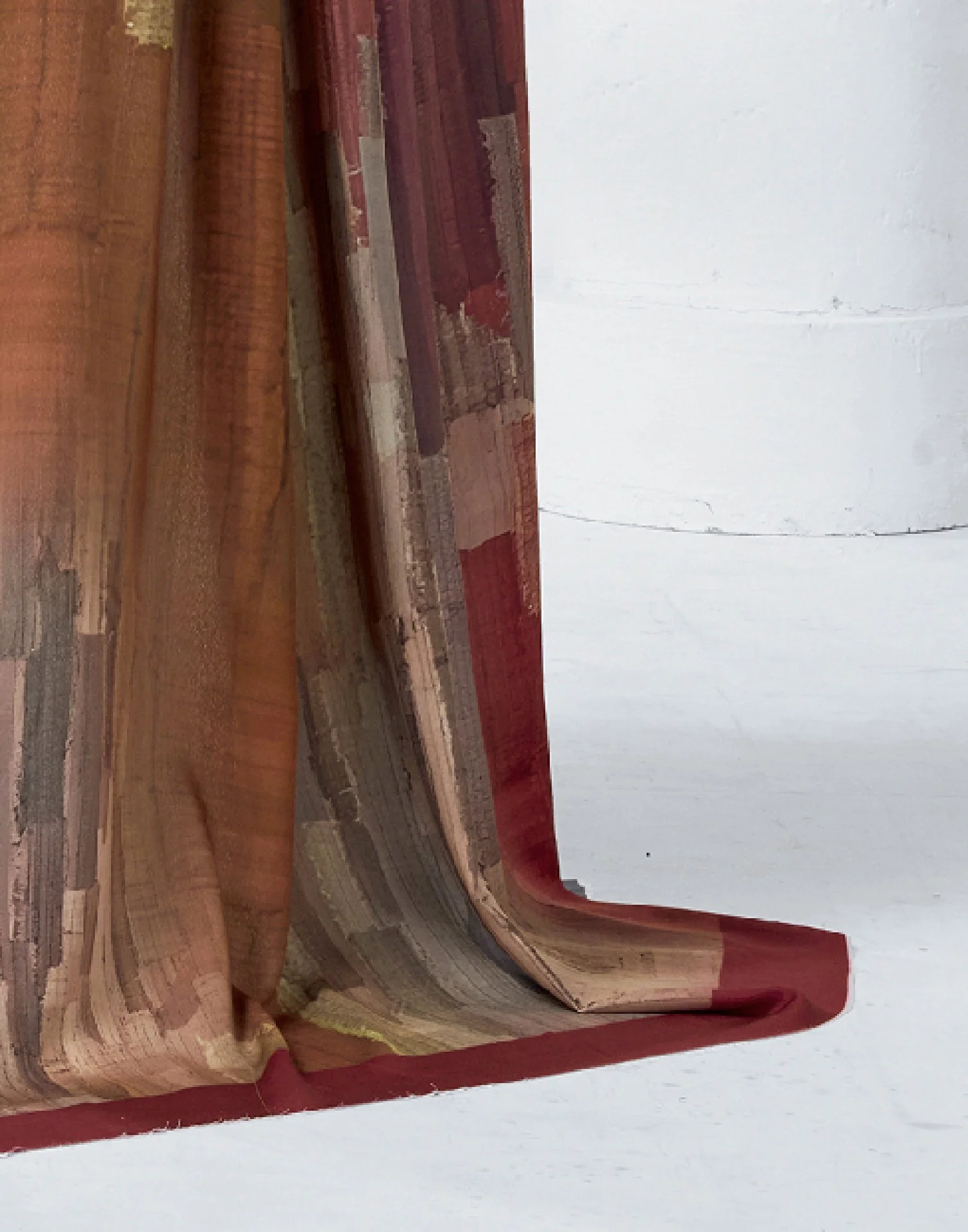 Dark Beige Crepe Printed Saree - Image 6