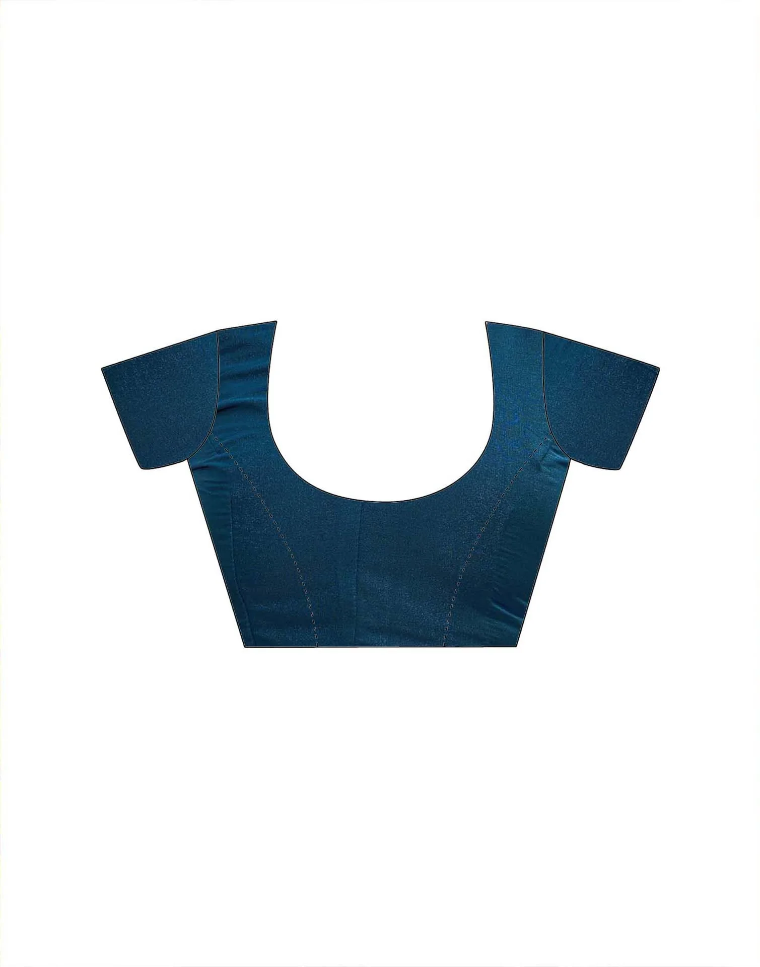Dark Blue Shimmer Stone Work Swarovski Saree - Image 10