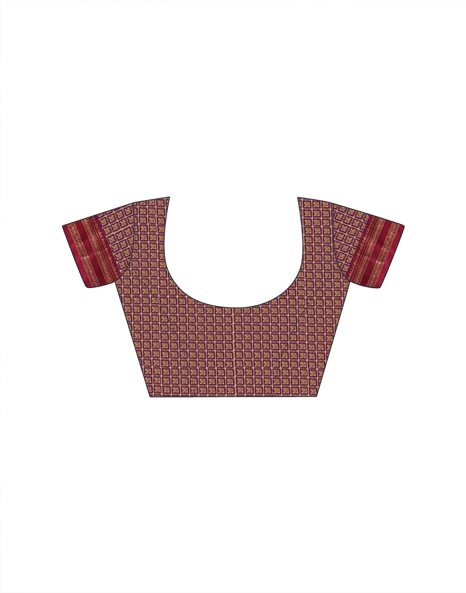 Dark Purple Silk Woven Kanjivaram Saree - Image 6