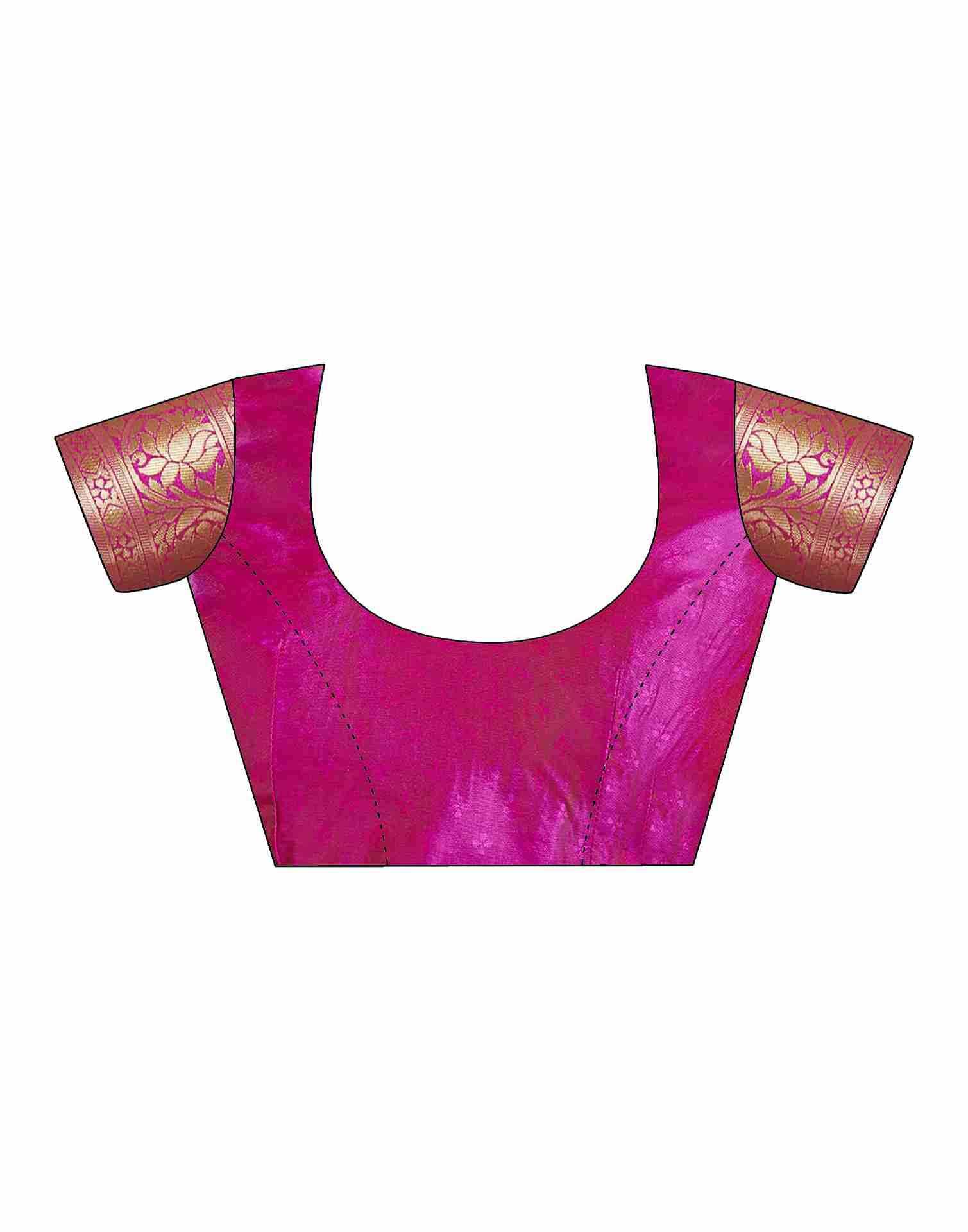 Dark Purple Silk Woven Paithani Saree - Image 10
