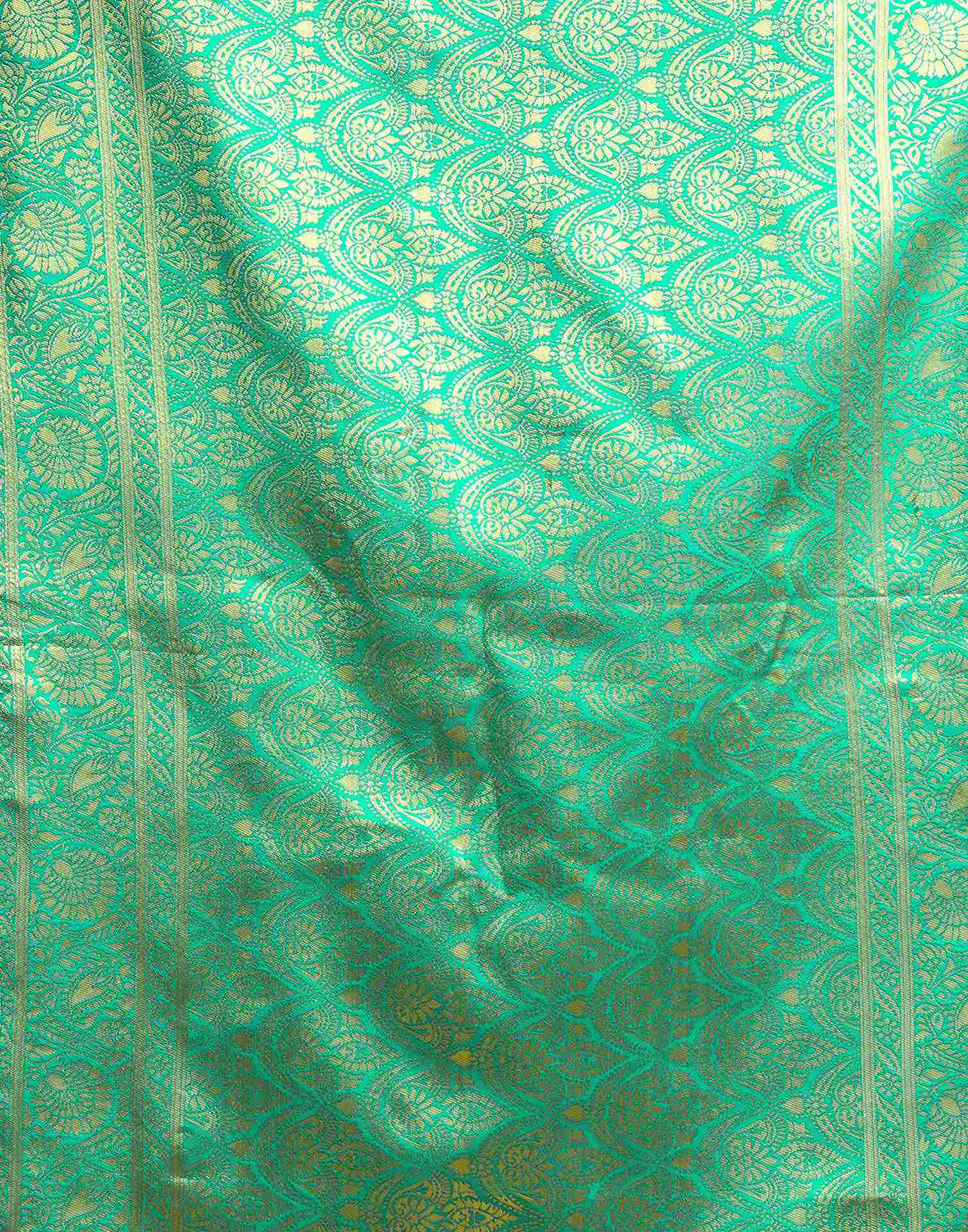 Dark Wine Silk Woven Banarasi Saree - Image 7