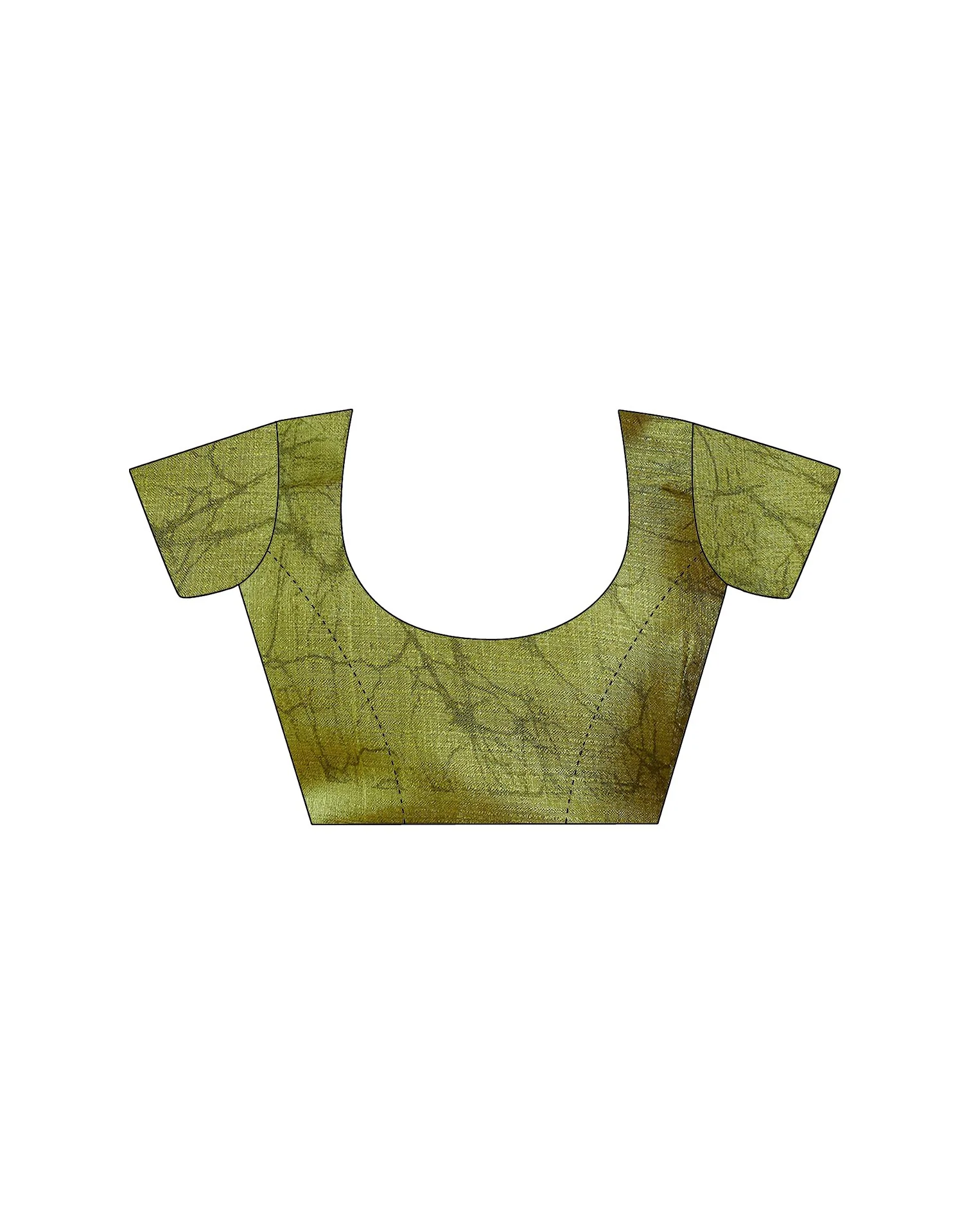 Green Cotton Printed Saree - Image 10