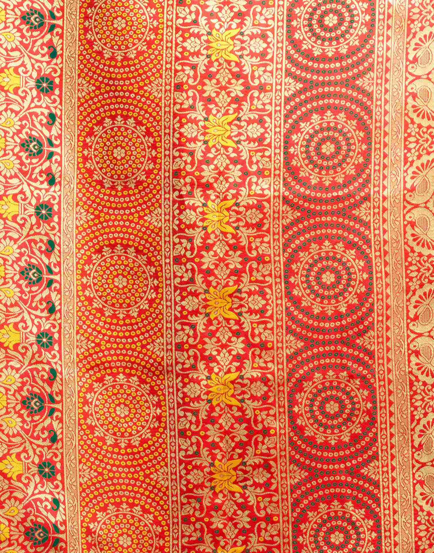 Green Silk Woven Patola Saree - Image 7