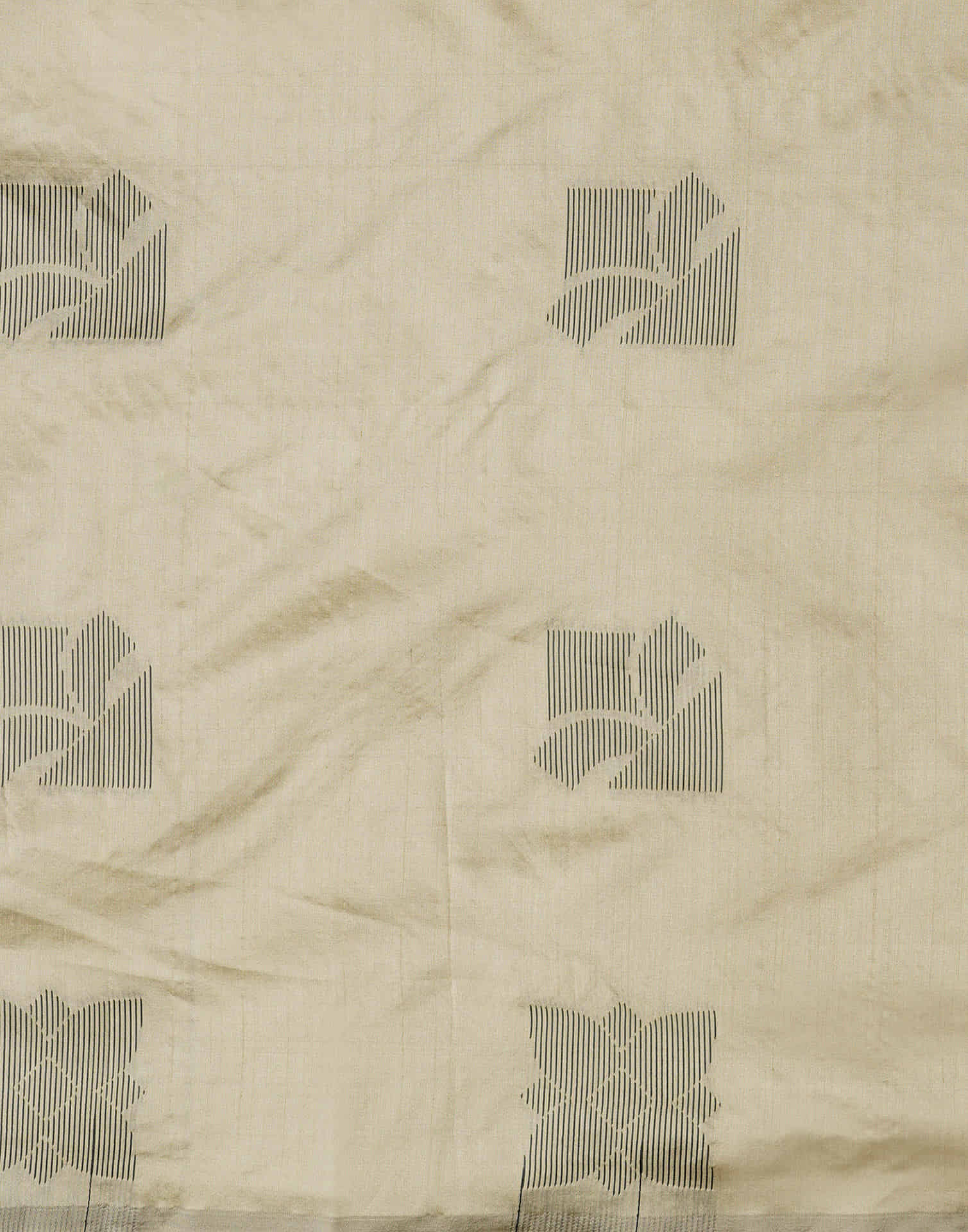 Khakhi Silk Woven Banarasi Saree - Image 8