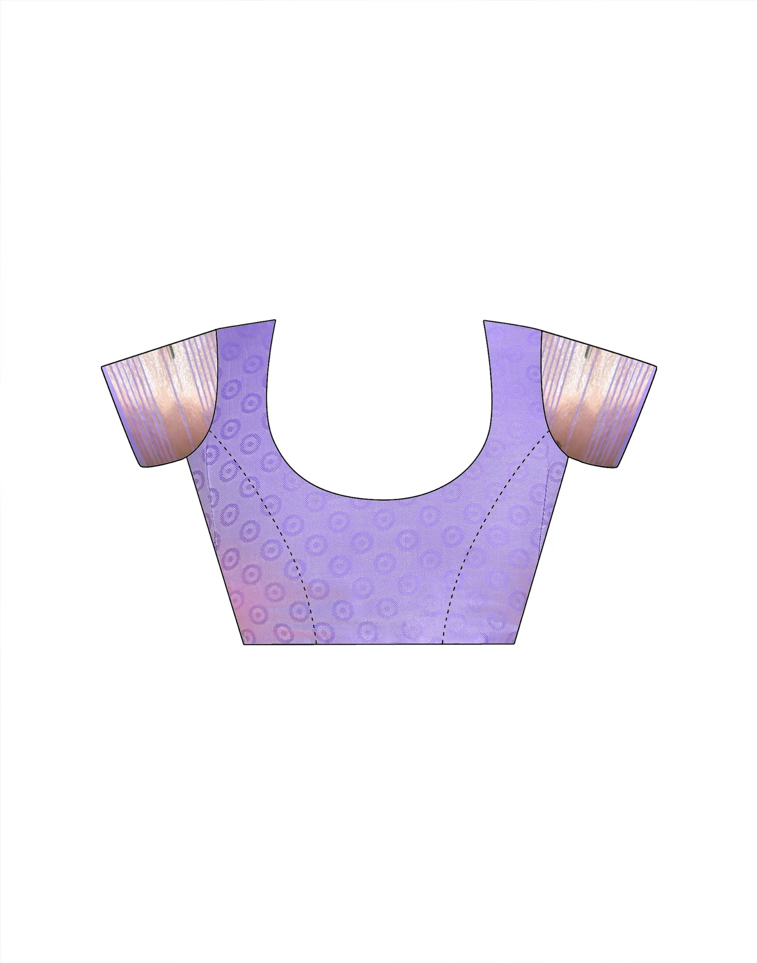 Lavender Silk Woven Paithani Saree - Image 12