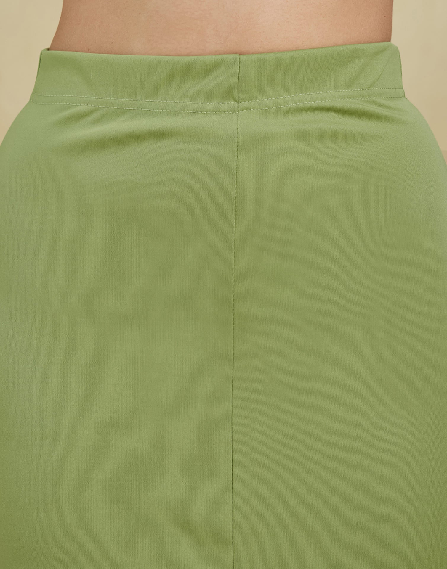 Light Green Lycra Plain Elastic Waist Shapewear - Image 7