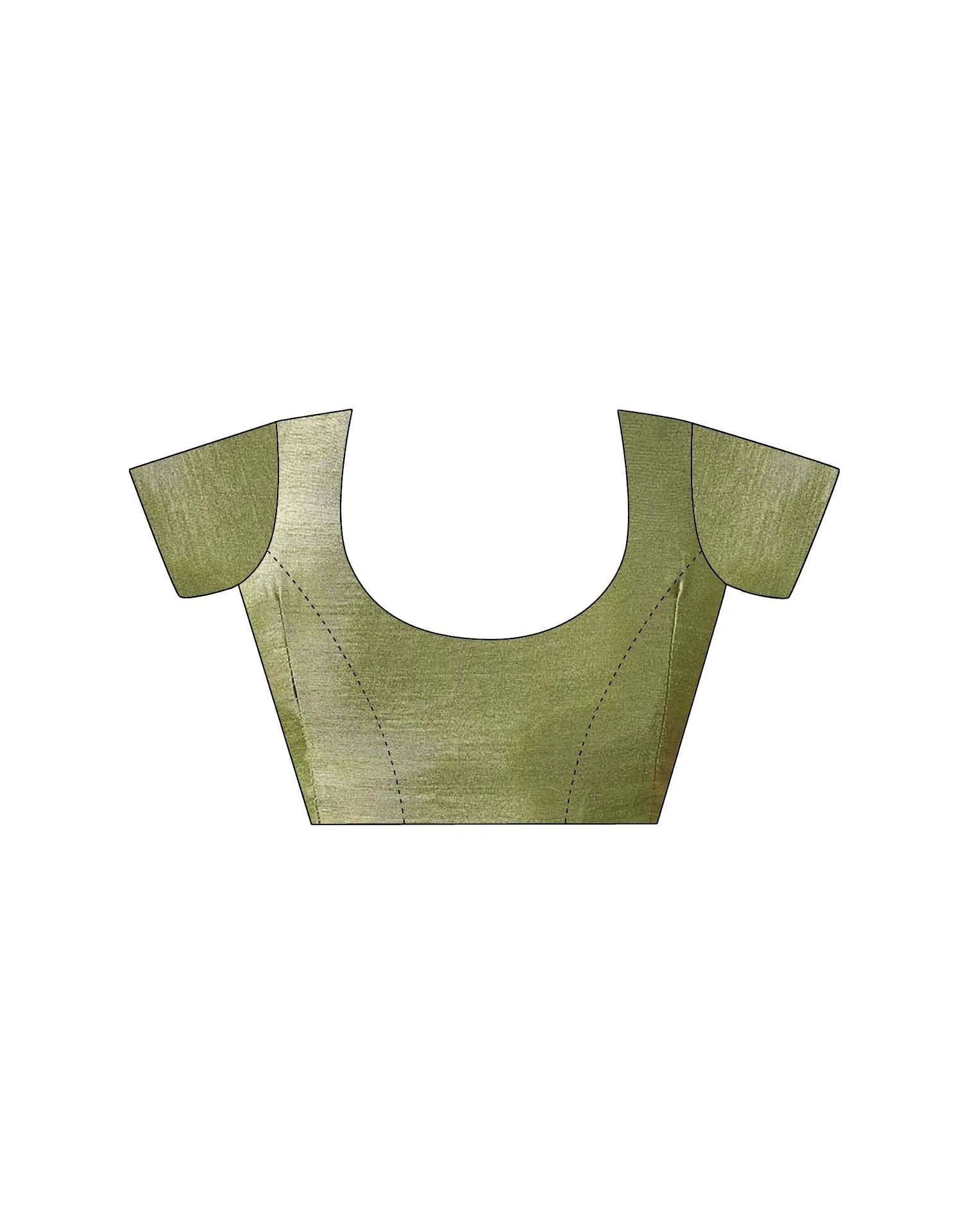 Light Green Organza Sequence Embroidery Saree - Image 10