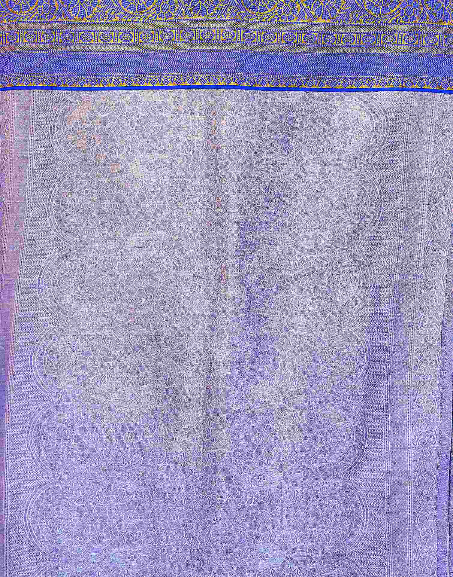 Light Green Silk Woven Kanjivaram Saree - Image 8