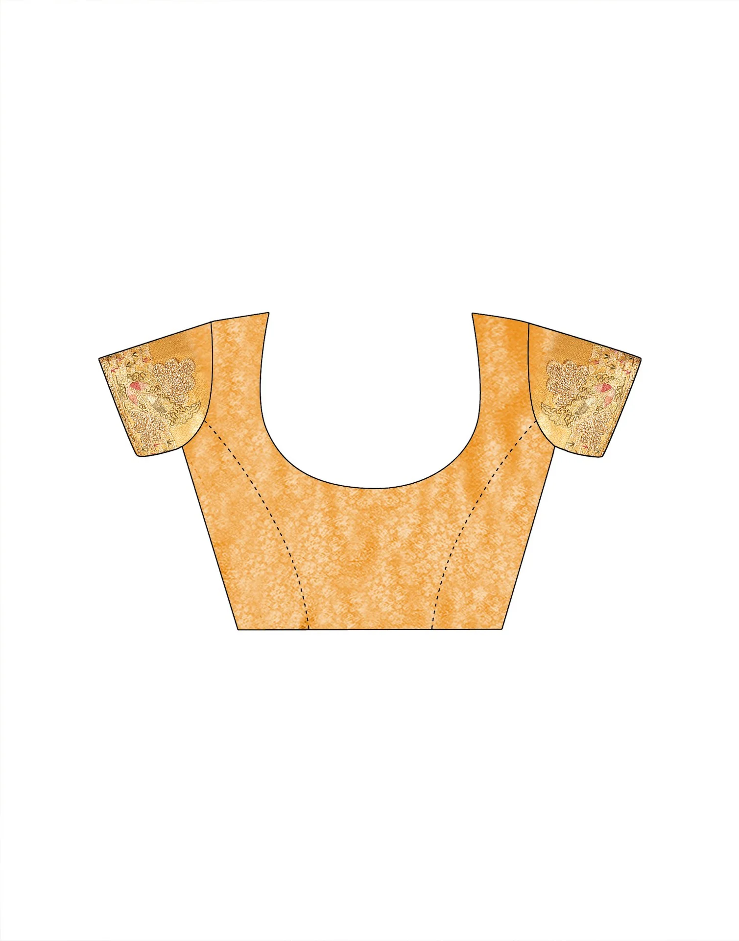 Light Yellow Silk Woven Embroidery Stone Work Banarasi Saree - Image 12