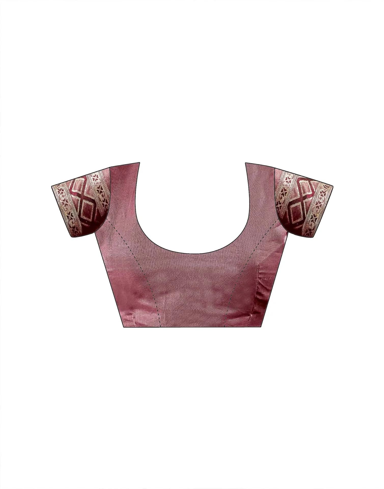 Maroon Silk Woven Patola Saree - Image 9