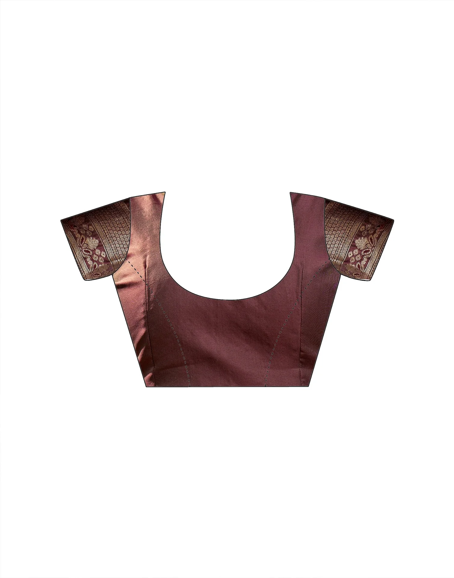 Maroon Silk Woven Patola Saree - Image 10