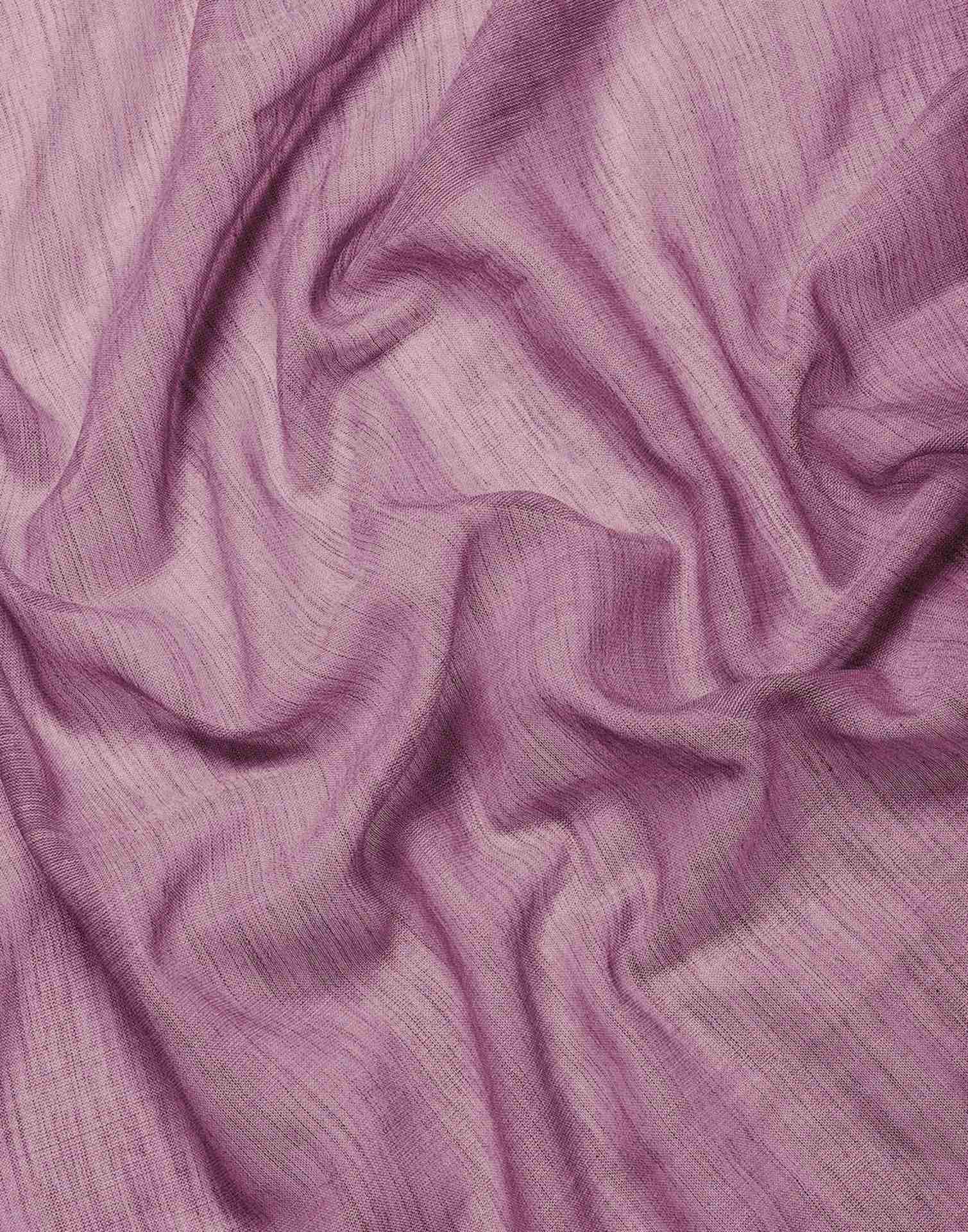 Mauve Cotton Woven Saree - Image 6
