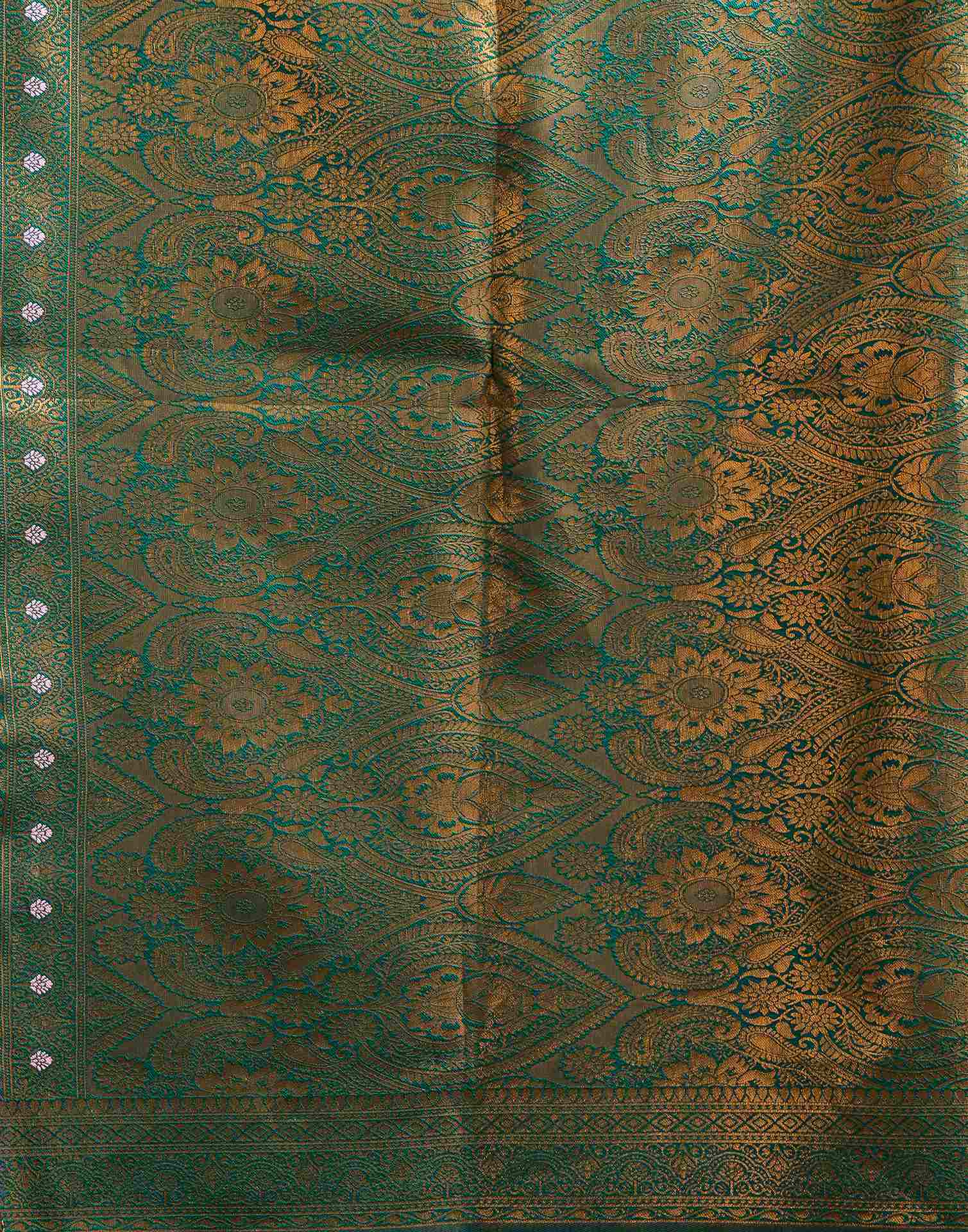 Mauve Silk Woven Banarasi Saree - Image 7