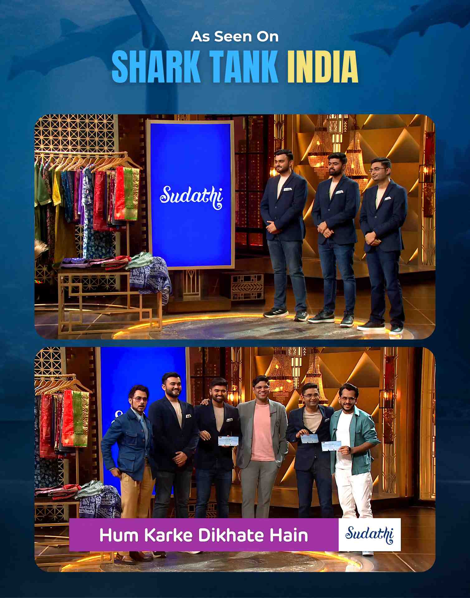 Mint Blue Linen Silk Woven Printed Saree - Image 10