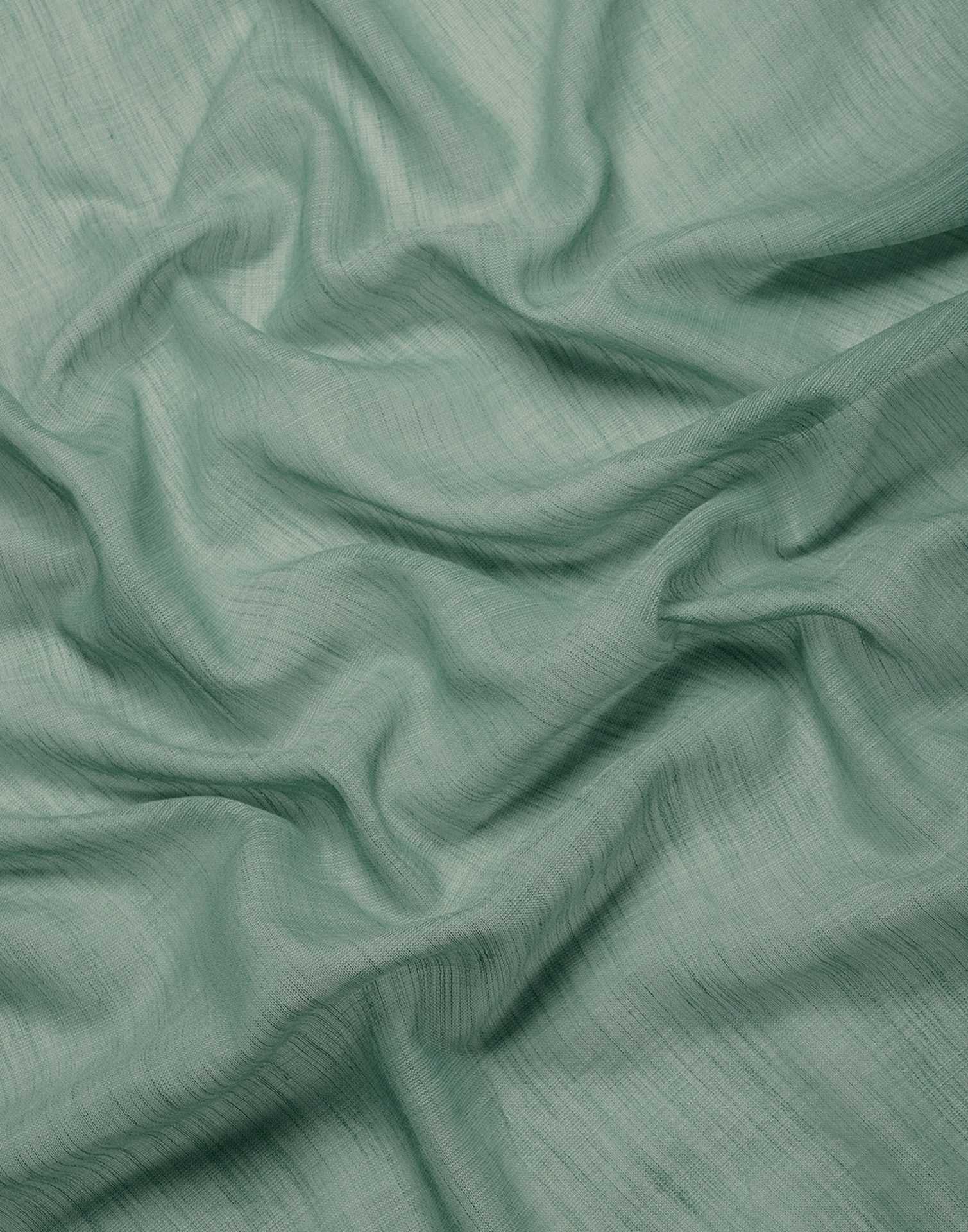 Mint Green Cotton Woven Saree - Image 7
