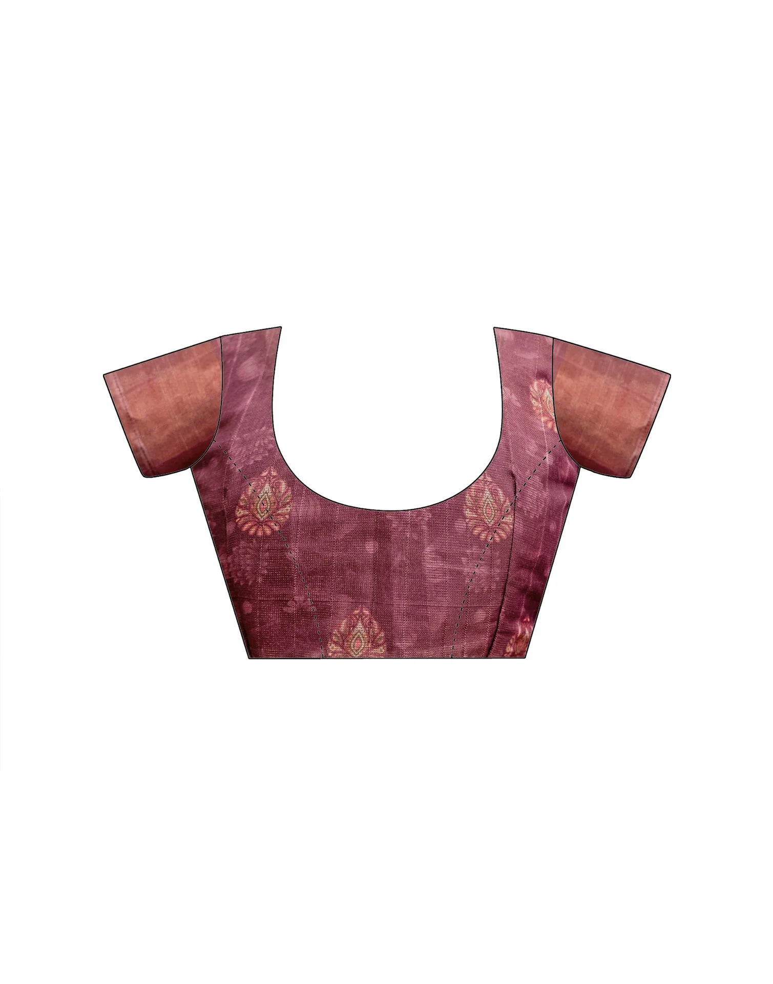 Multicoloured Shimmer Silk Printed Kalamkari SareeĀ - Image 13