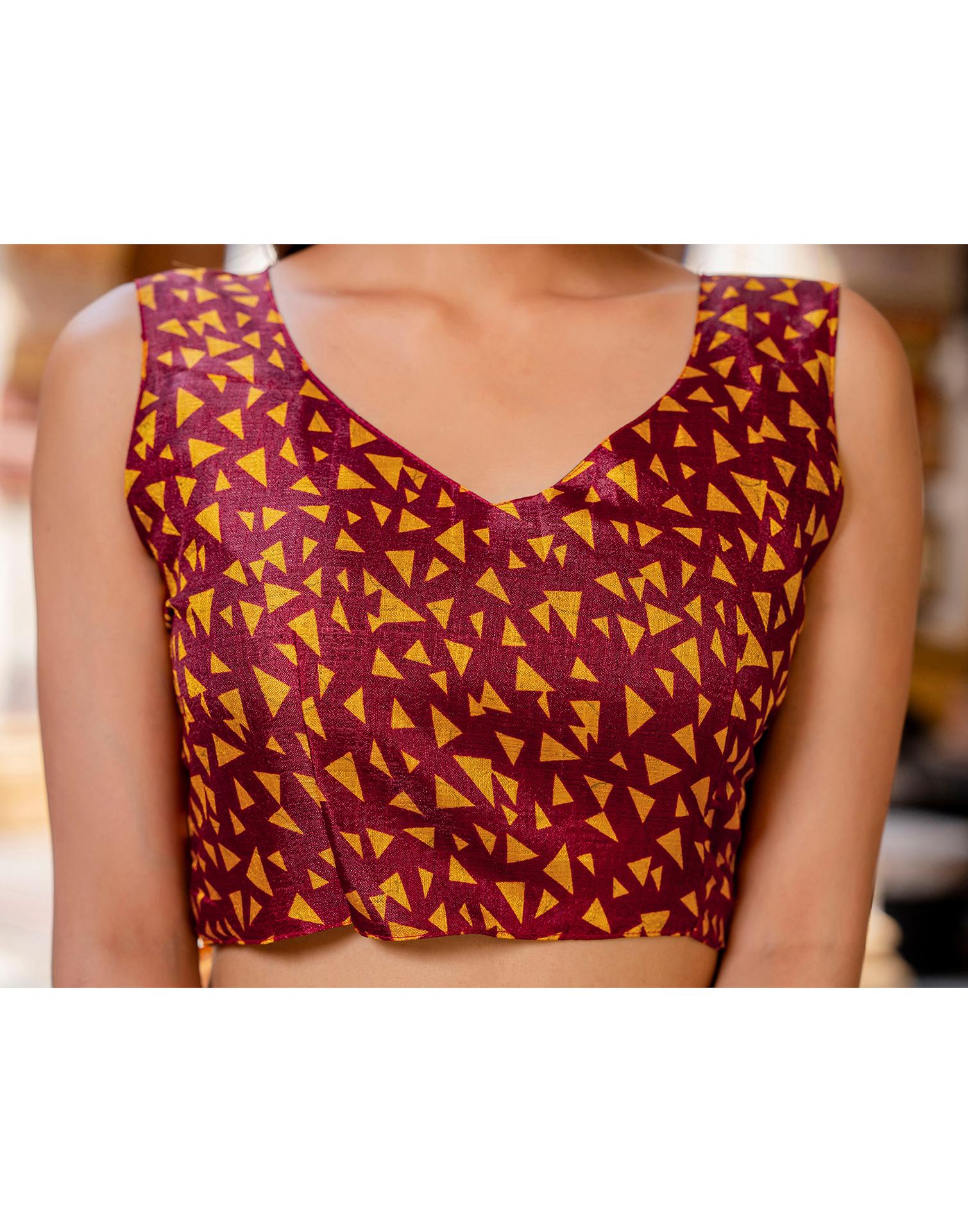 Mustard Khadi Printed Saree - Image 11