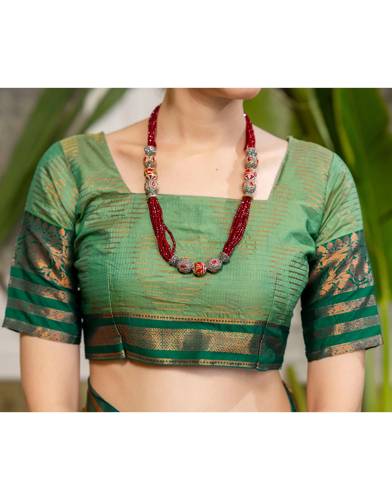 Mustard Yellow Silk Woven Kanjivaram Saree - Image 11