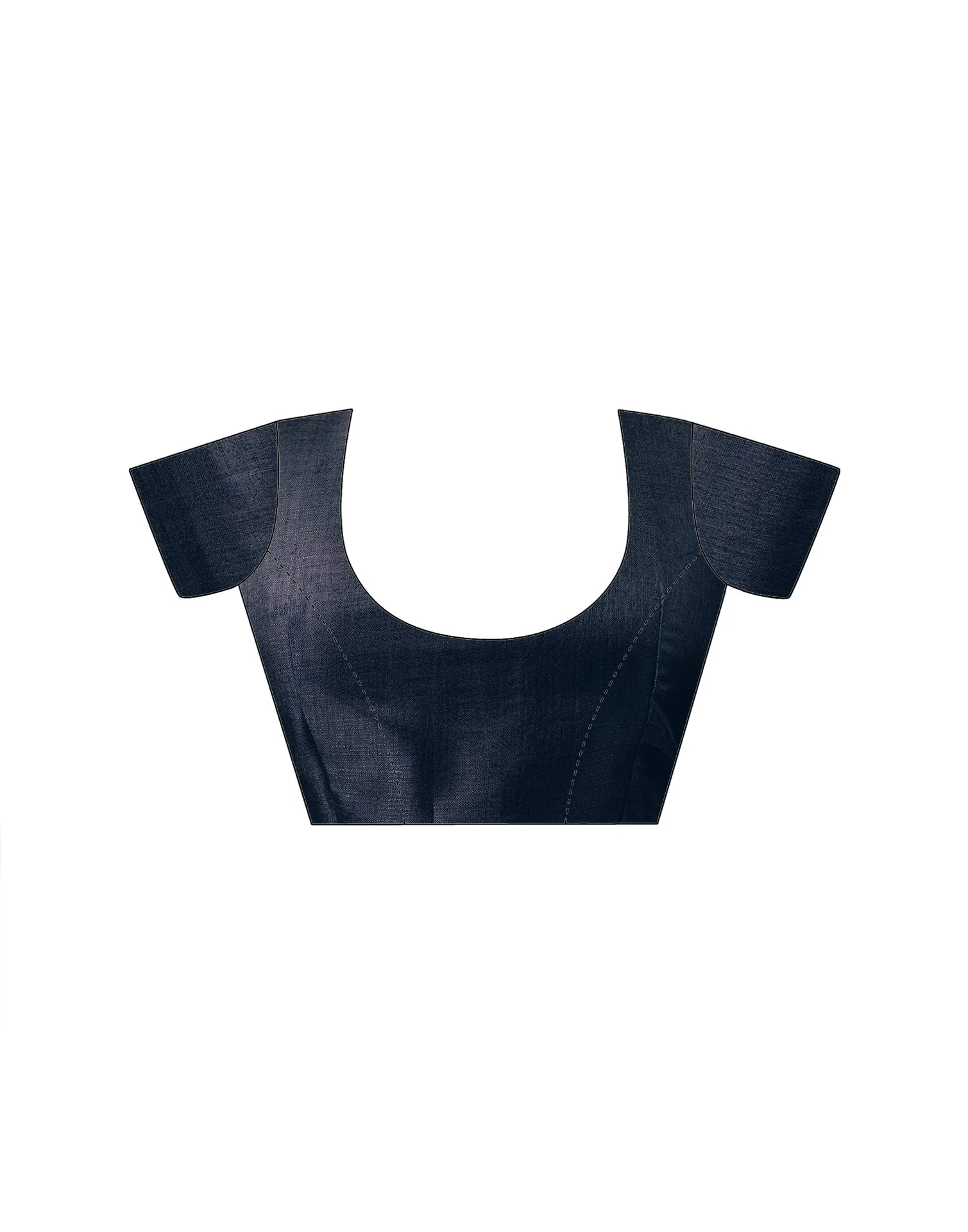 Navy Blue Khadi Bandhani Printed SareeĀ - Image 14