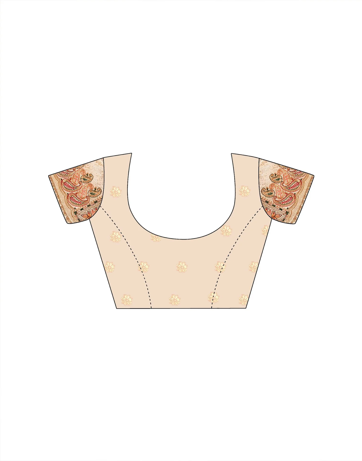 Off White Silk Woven Embroidery Stone Work Banarasi Saree - Image 11
