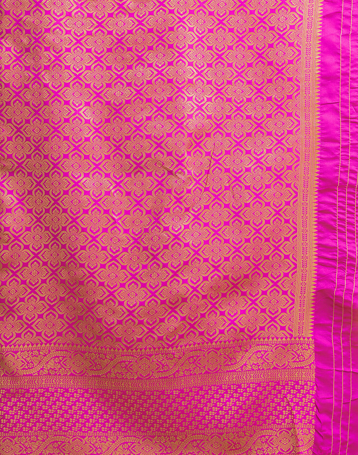 Peanut Brown Silk Woven Banarasi Saree - Image 10