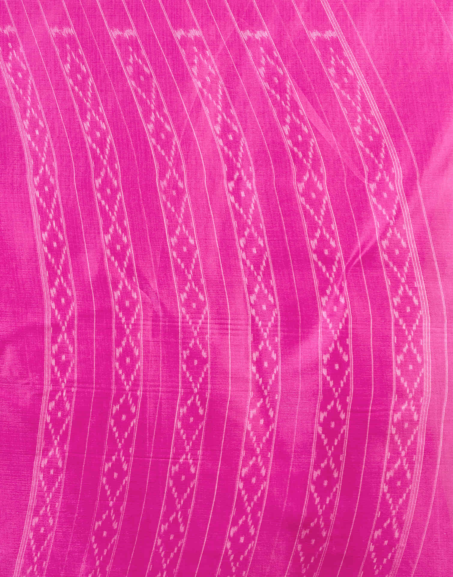 Pink Bhagalpuri Silk Printed Saree - Image 8