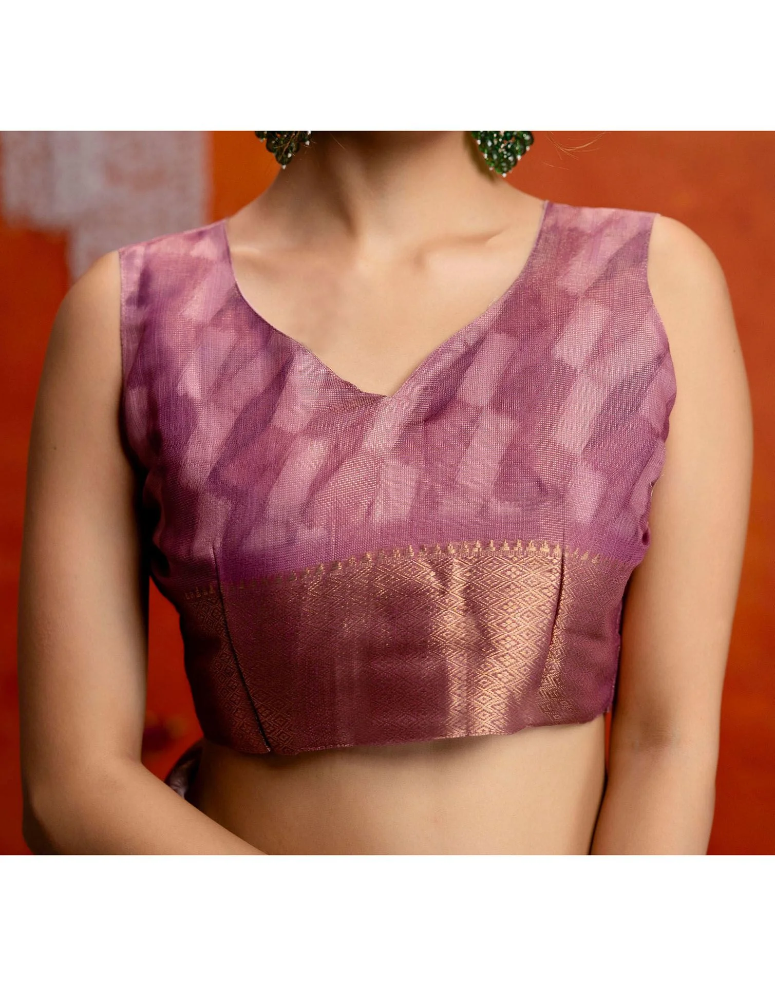 Pink Cotton Printed Woven Saree - Image 10