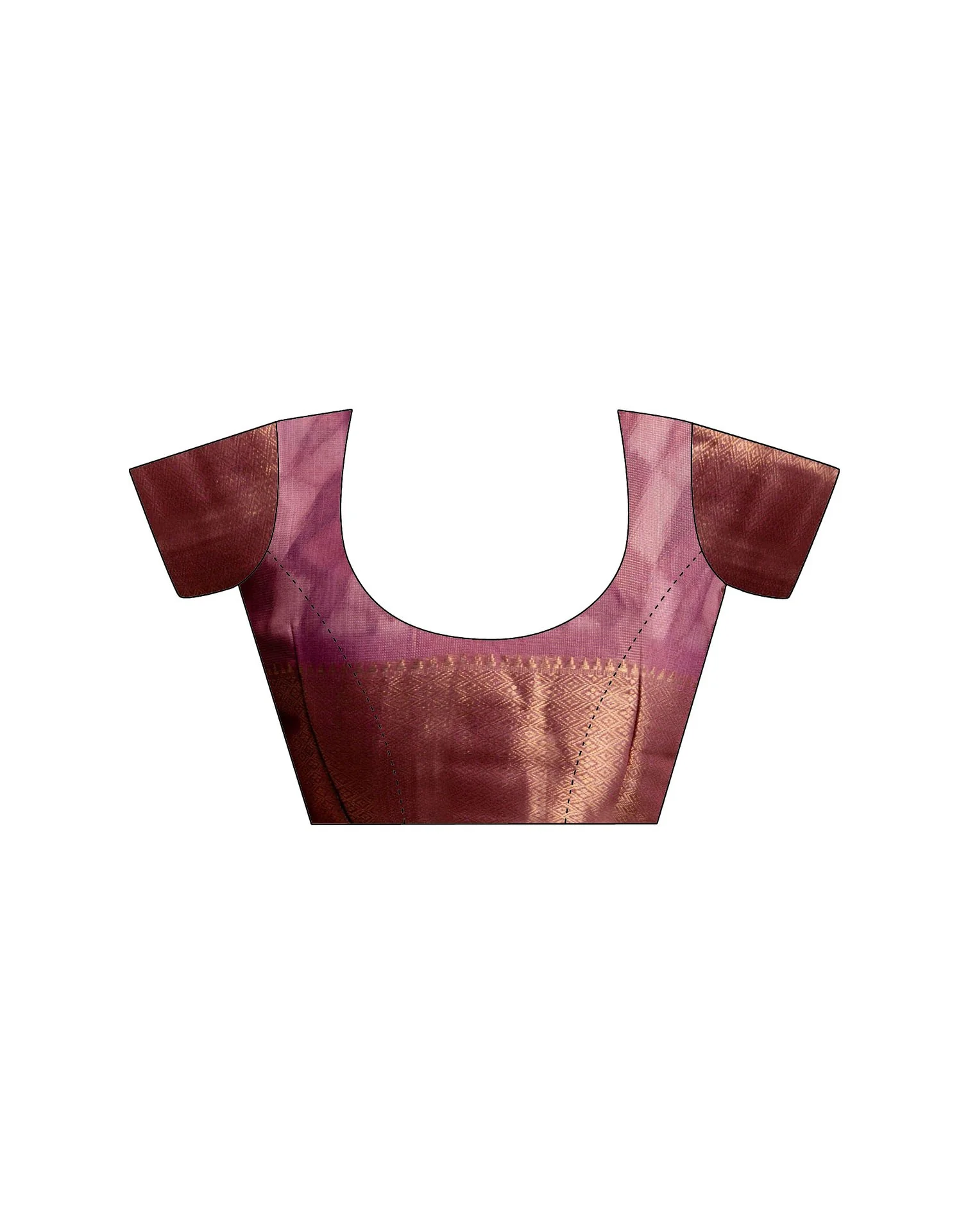 Pink Cotton Printed Woven Saree - Image 11