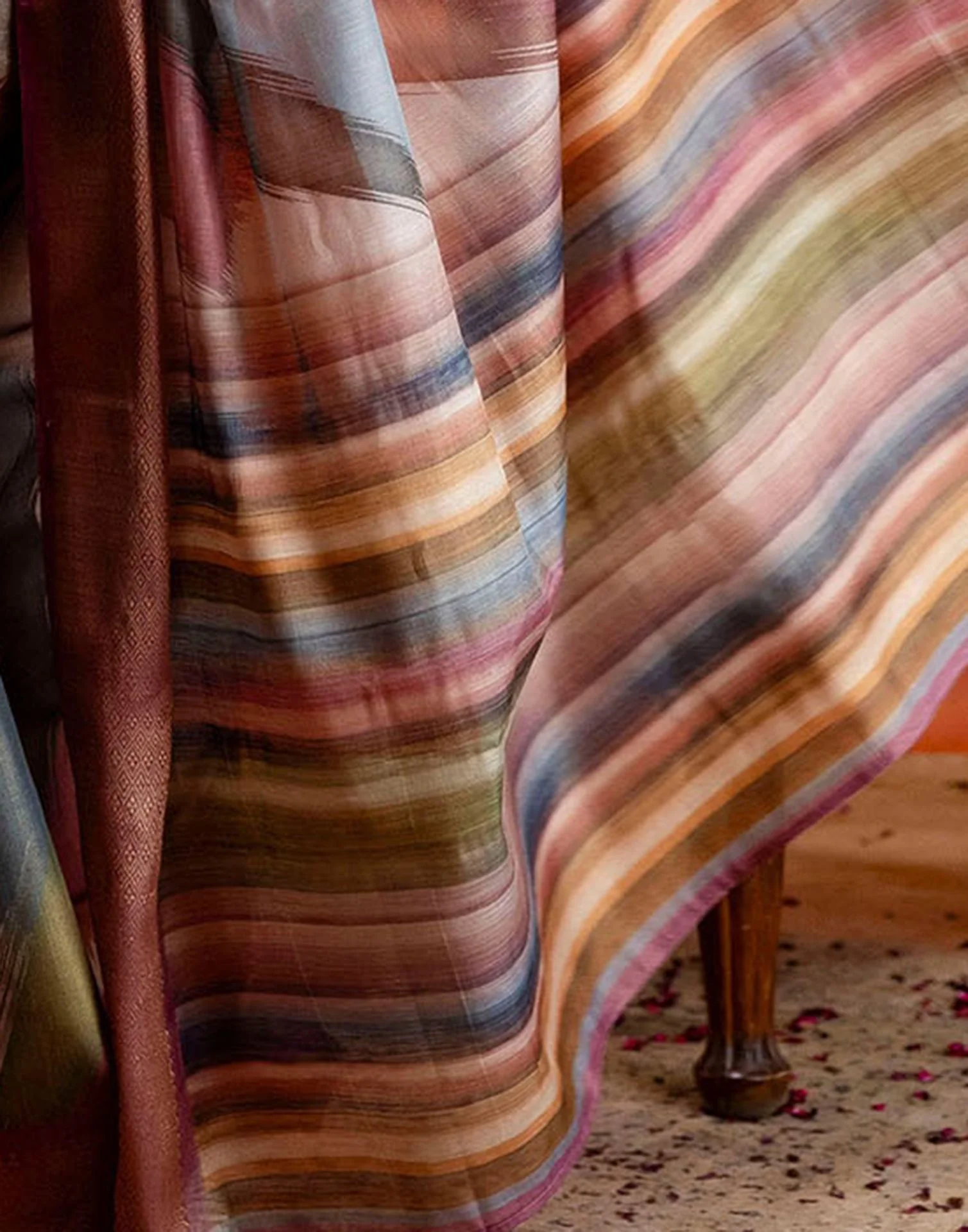 Pink Cotton Printed Woven Saree - Image 9