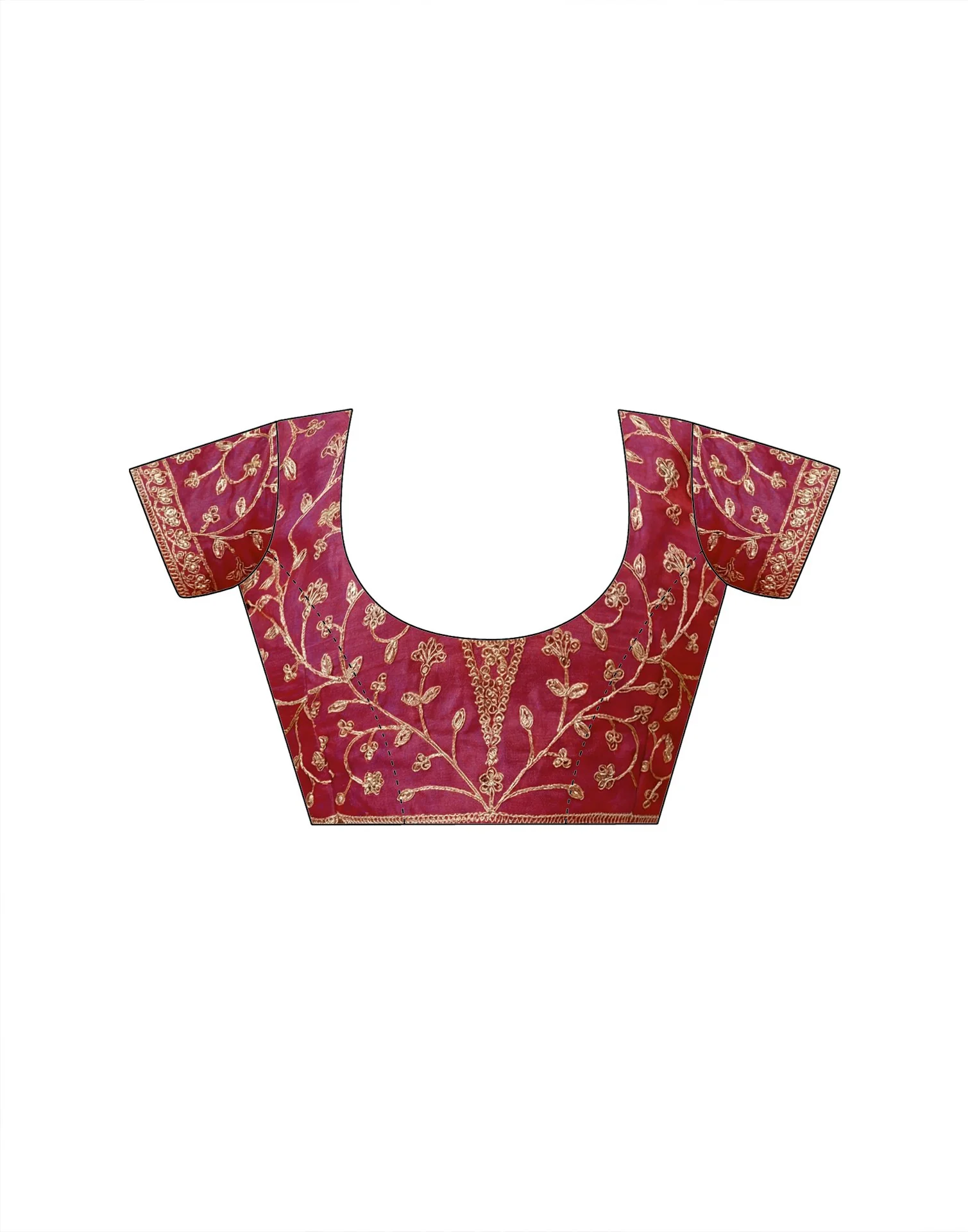 Pink Georgette Laheriya Printed Saree - Image 9