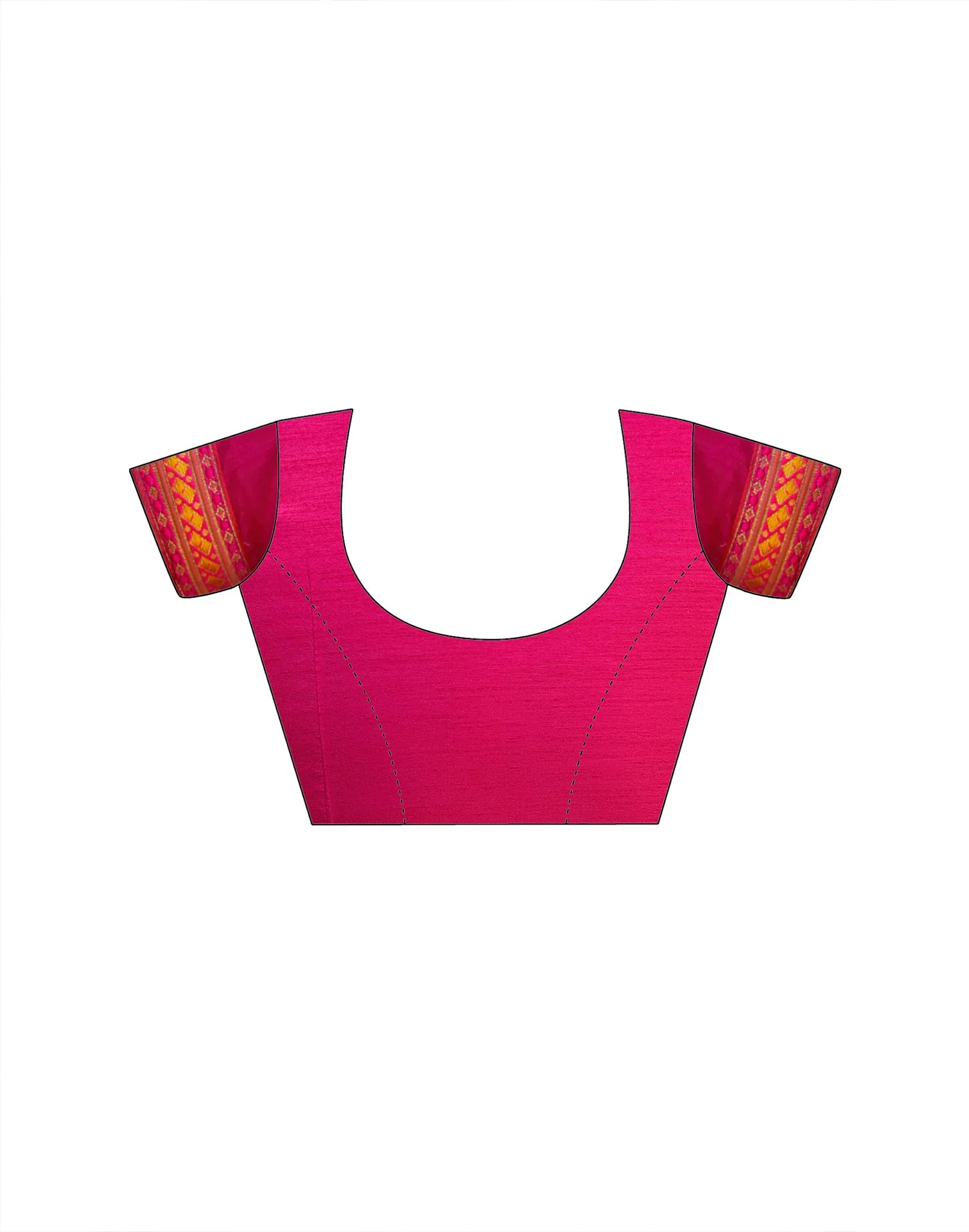 Pink Georgette Laheriya Printed Saree - Image 11