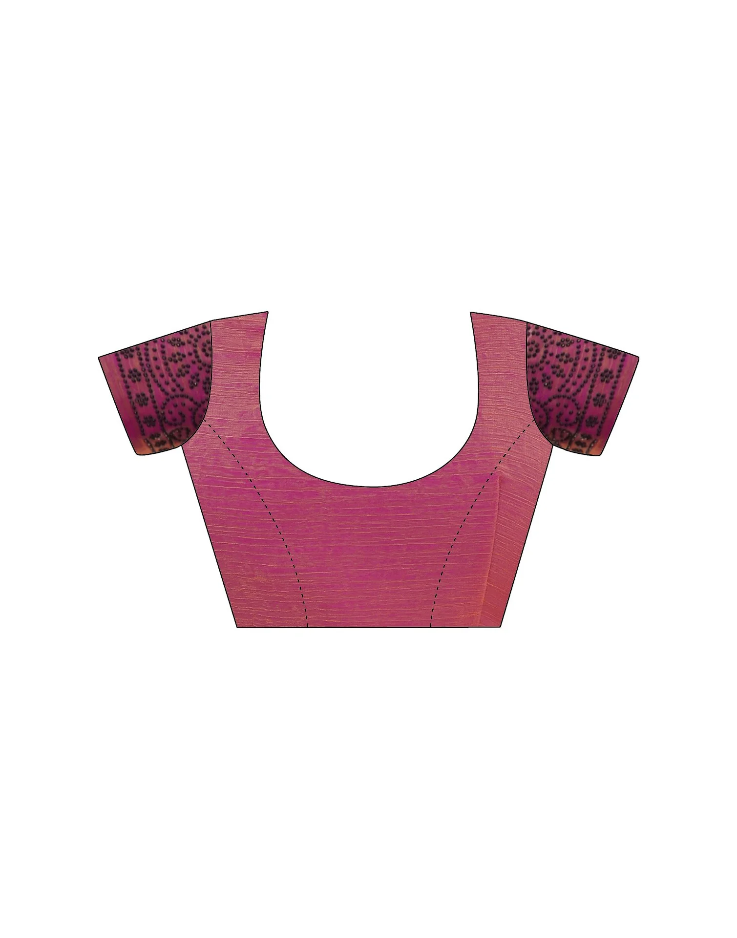 Pink Shimmer Stone Work Swarovski Saree - Image 12