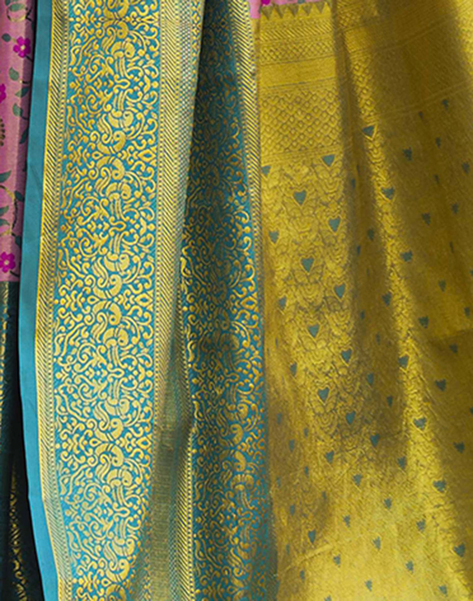 Pink Silk Woven Kanjivaram Saree - Image 8