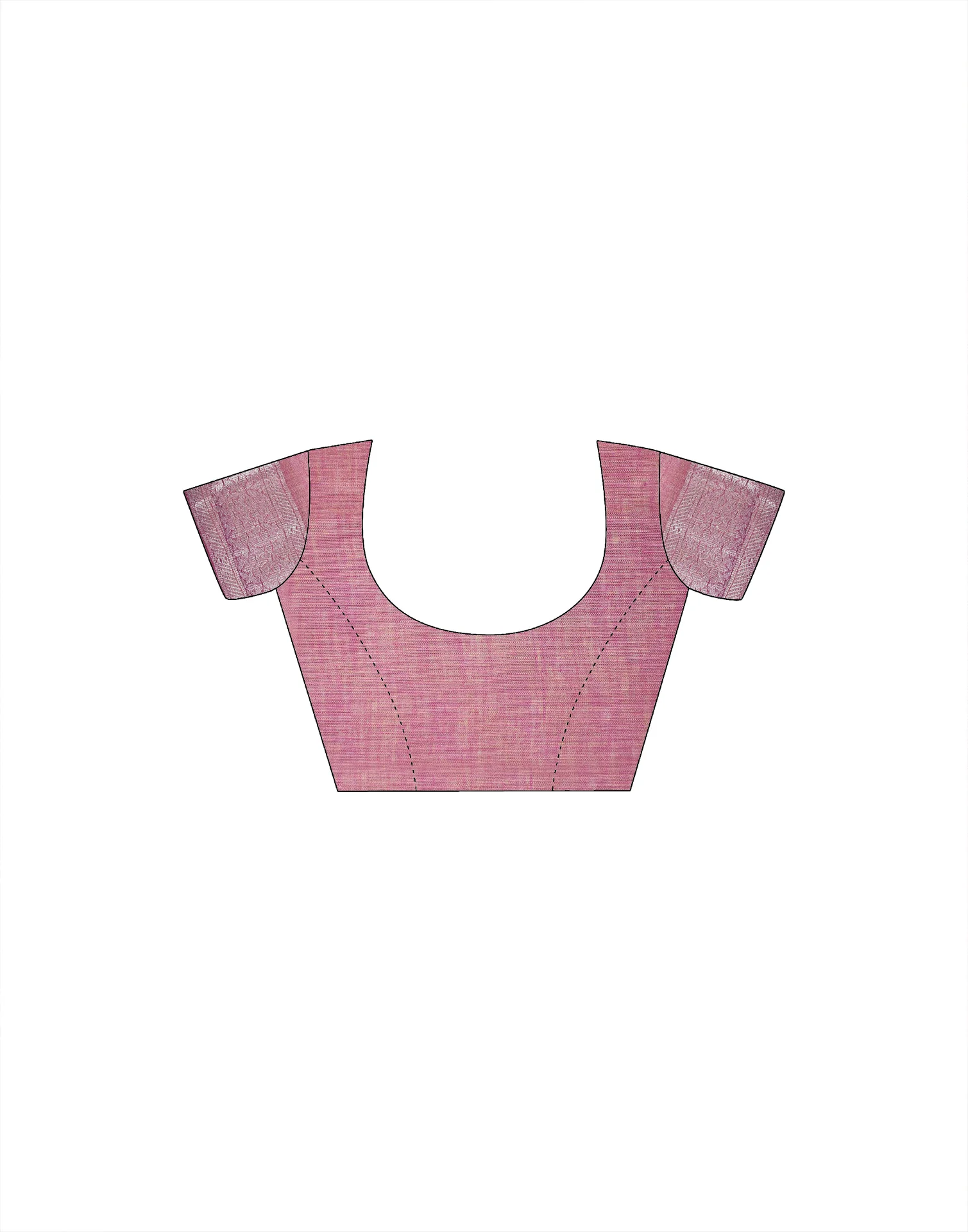 Pink Tissue Silk Woven Banarasi Saree - Image 7