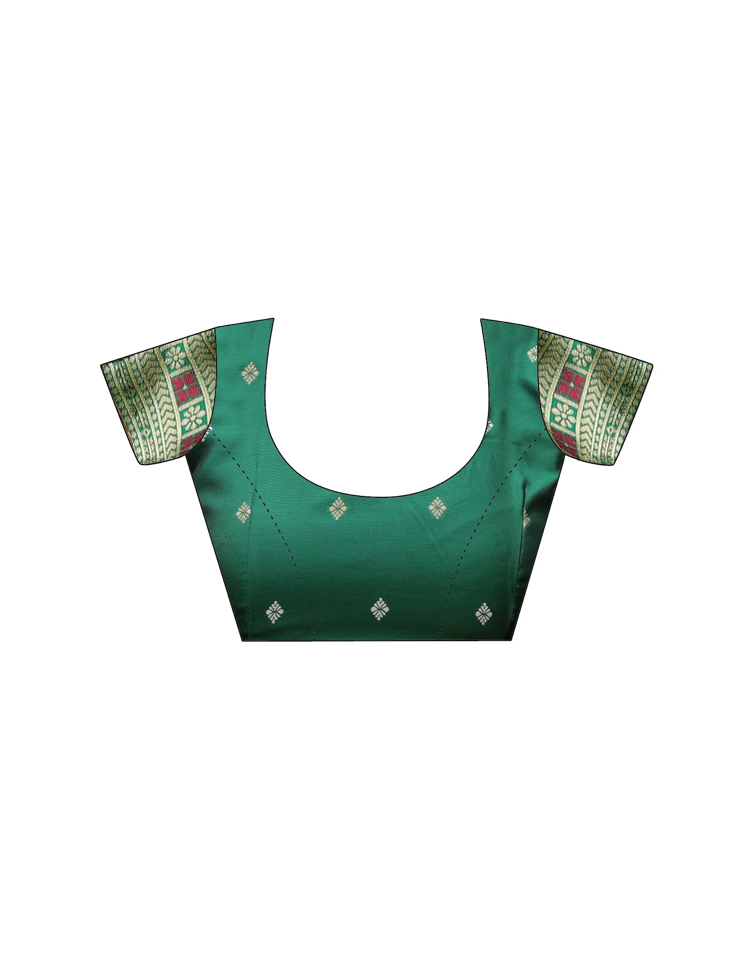 Pista Green Silk Woven Saree - Image 16