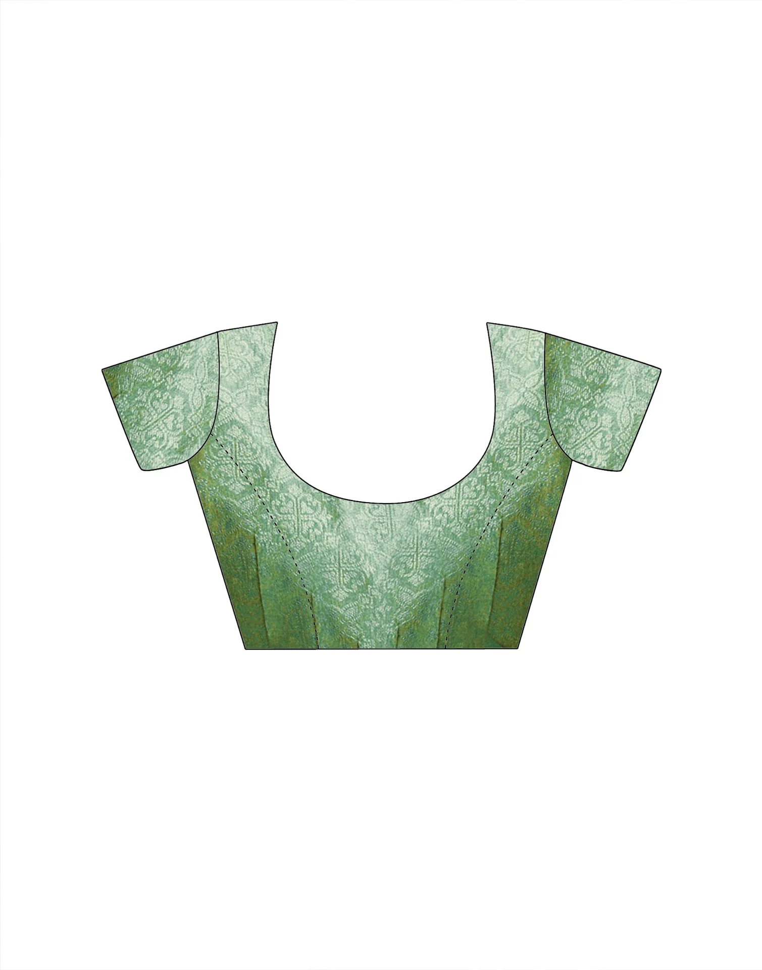 Pista Green Tissue Silk Woven Banarasi Saree - Image 8