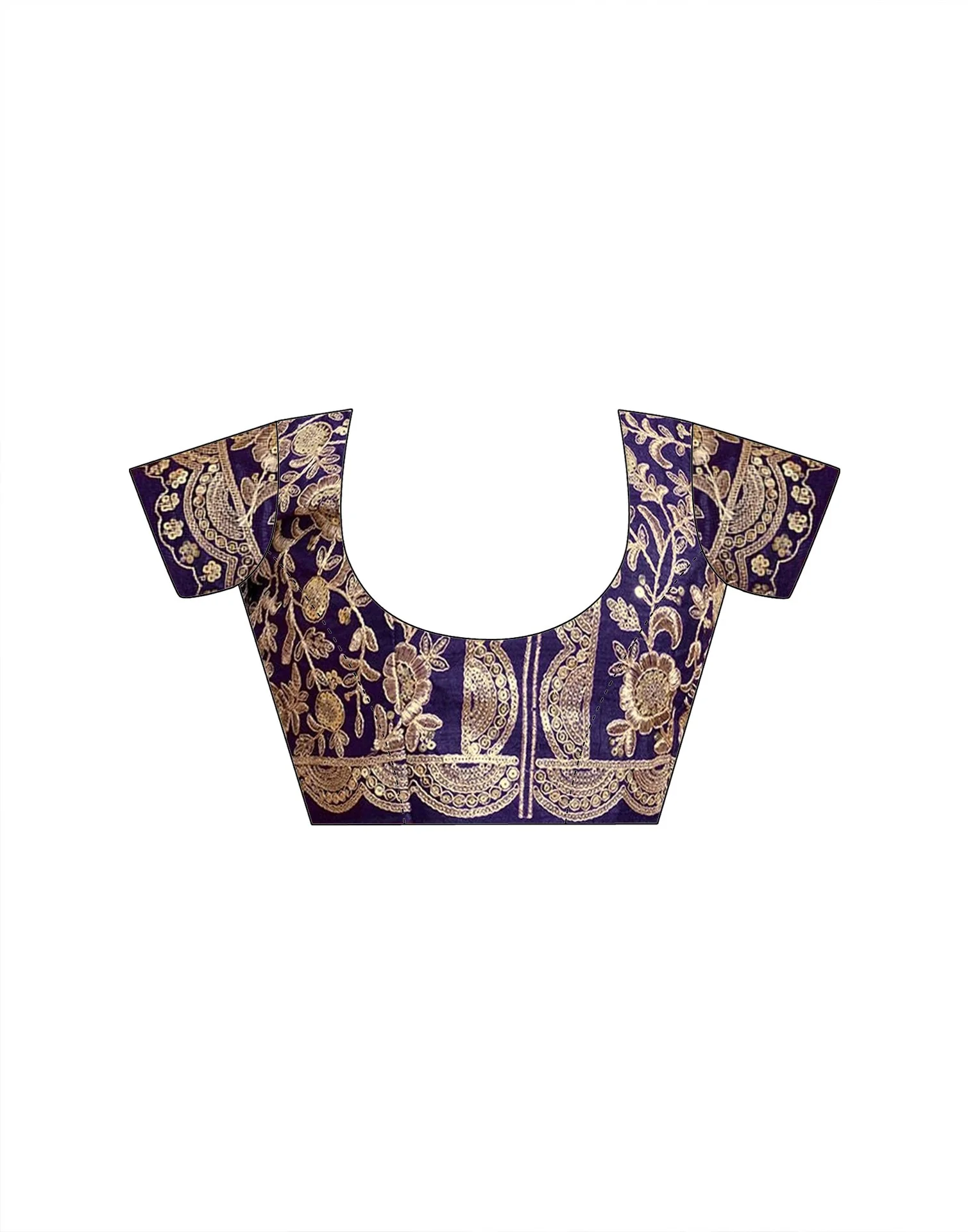Purple Georgette Bandhani Printed SareeĀ - Image 8