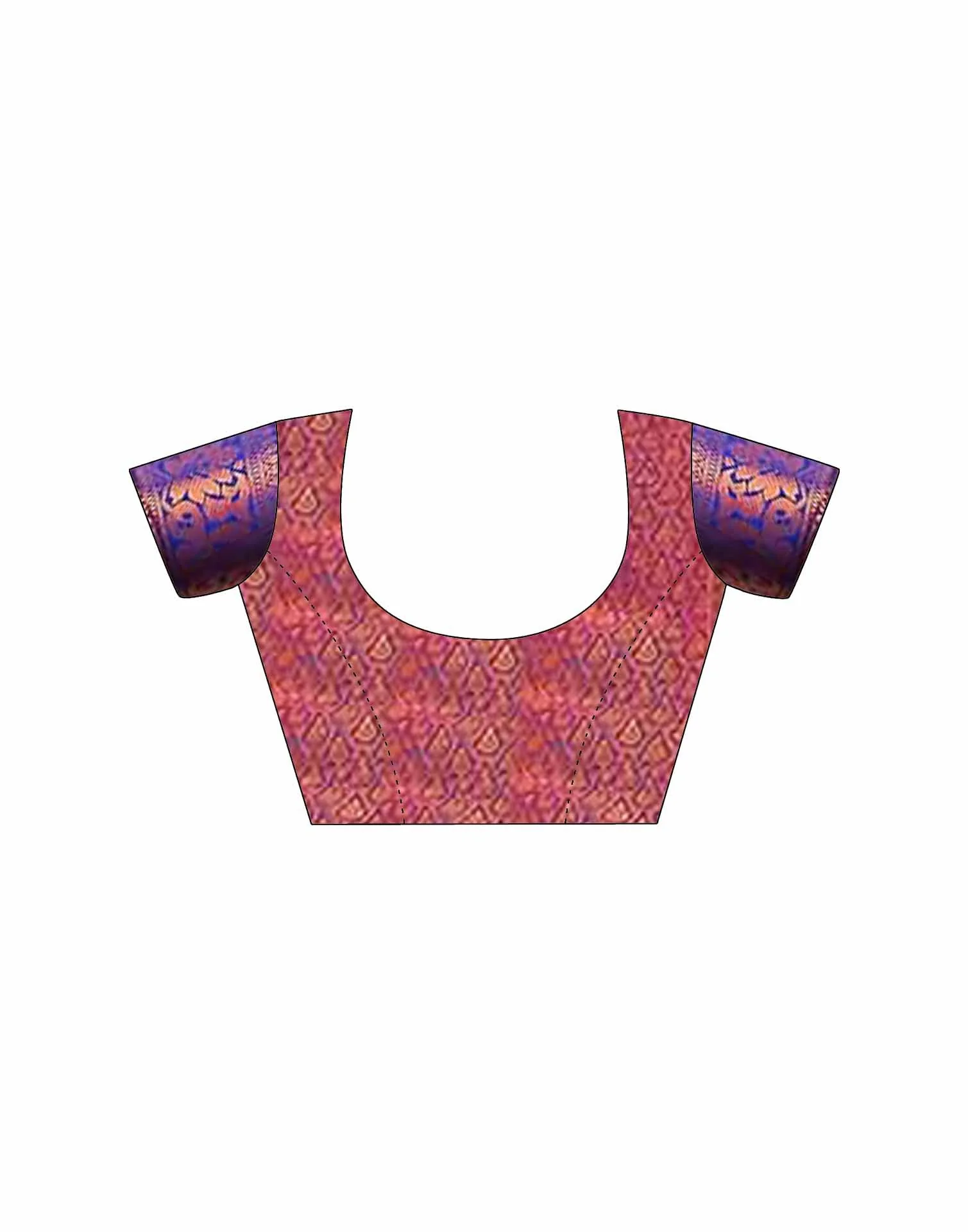 Purple Silk Woven Banarasi Saree - Image 8