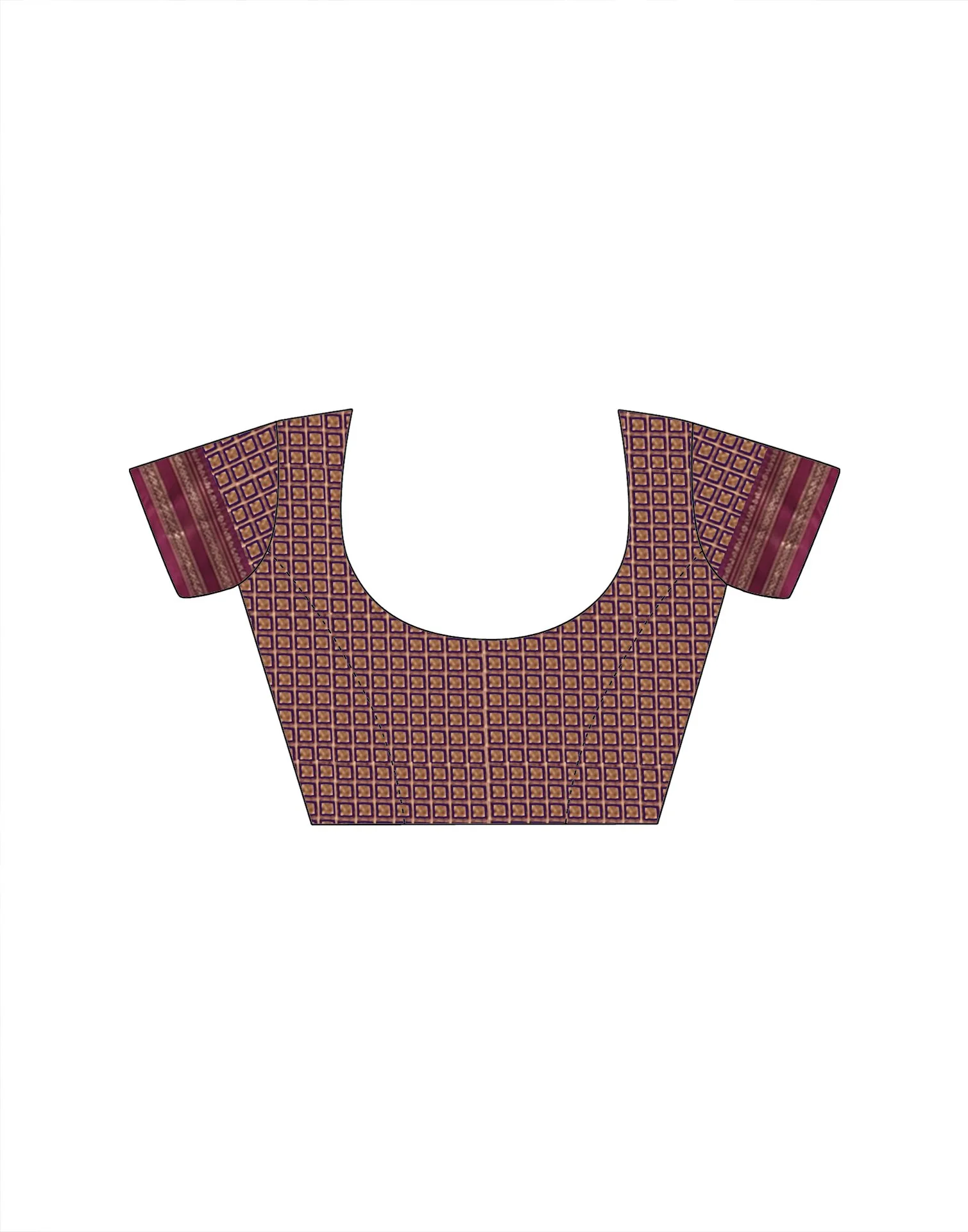 Purple Silk Woven Kanjivaram Saree - Image 6