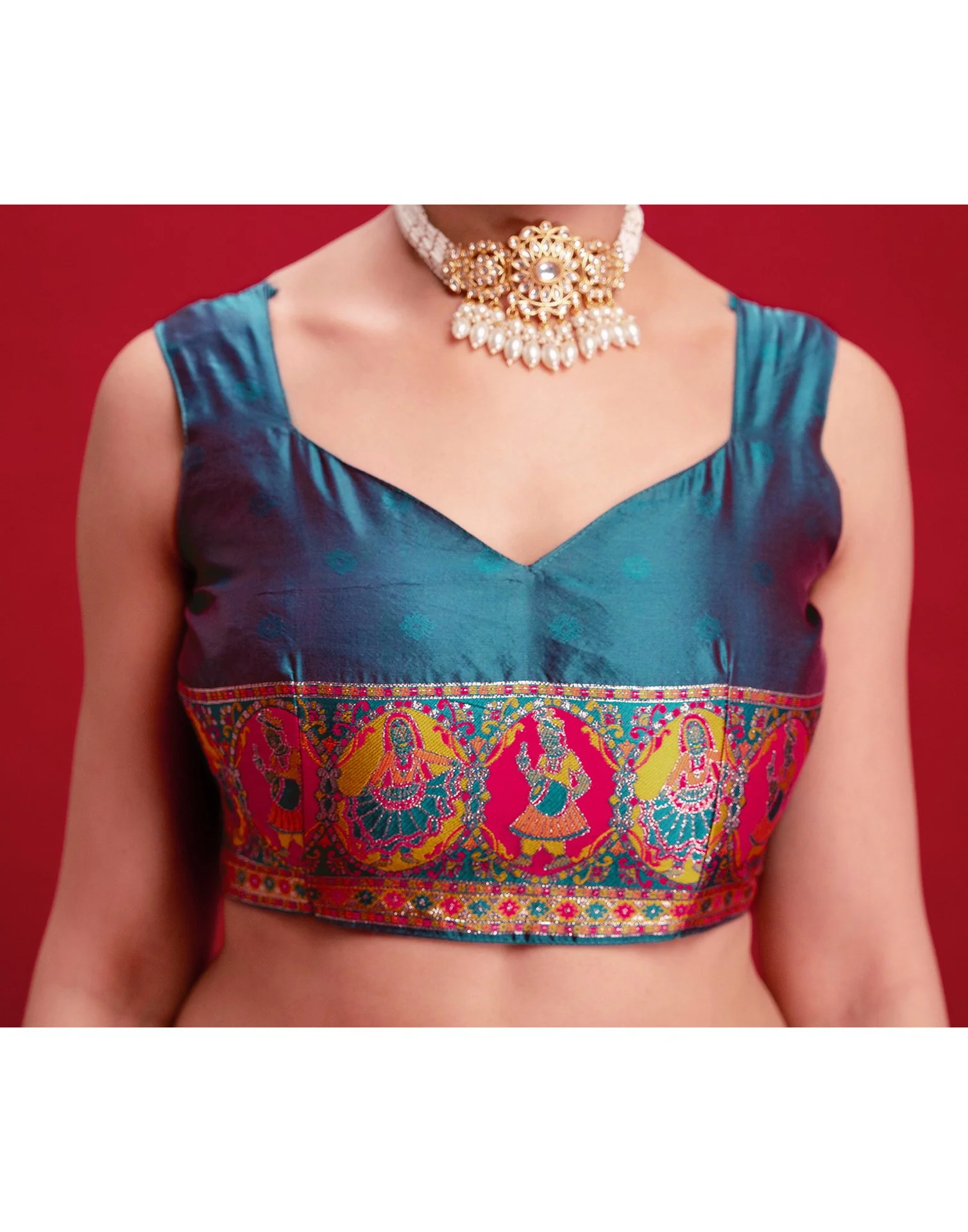 Rani Pink Silk Woven Paithani Saree - Image 14