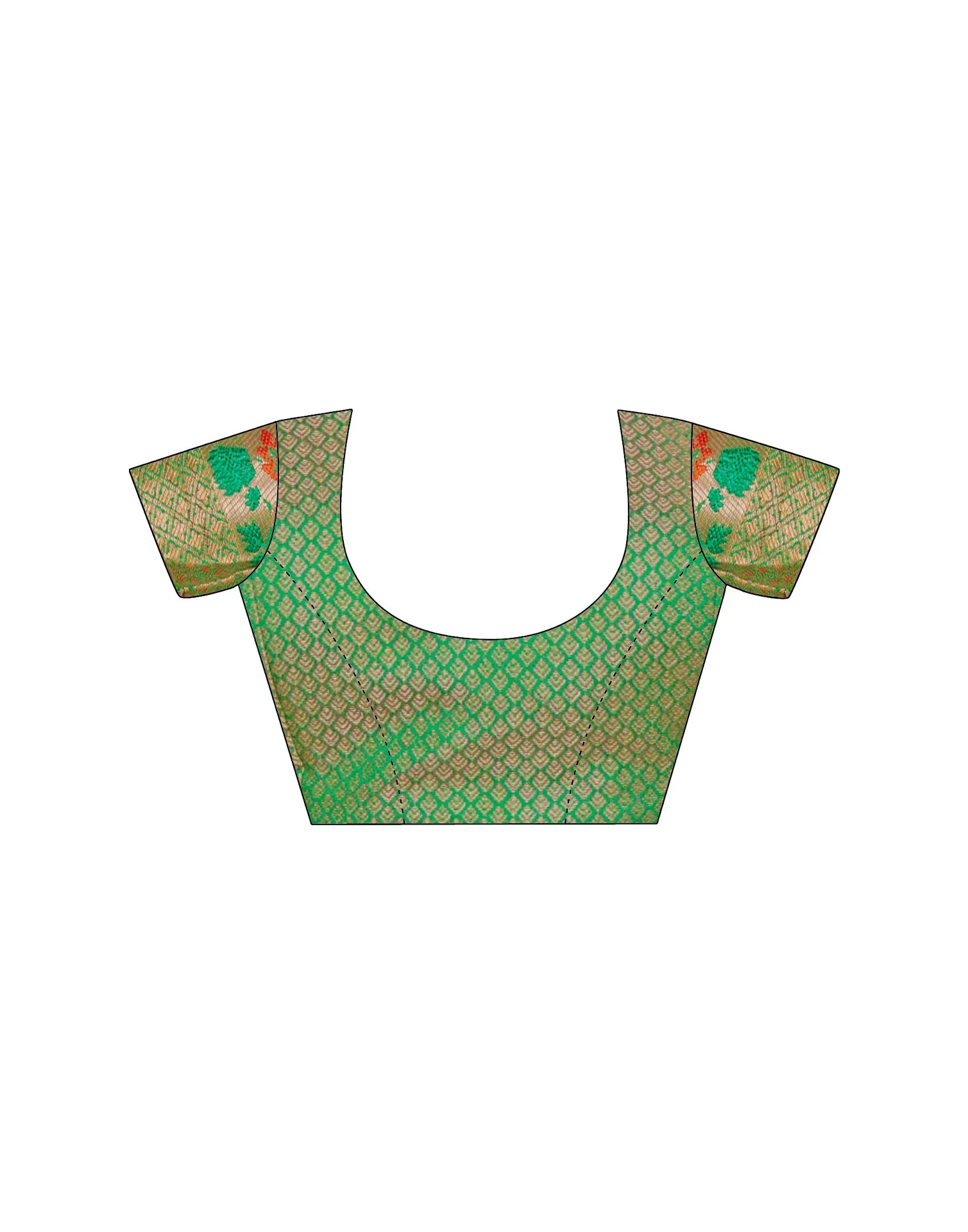 Rani Pink Silk Woven Patola Saree - Image 9