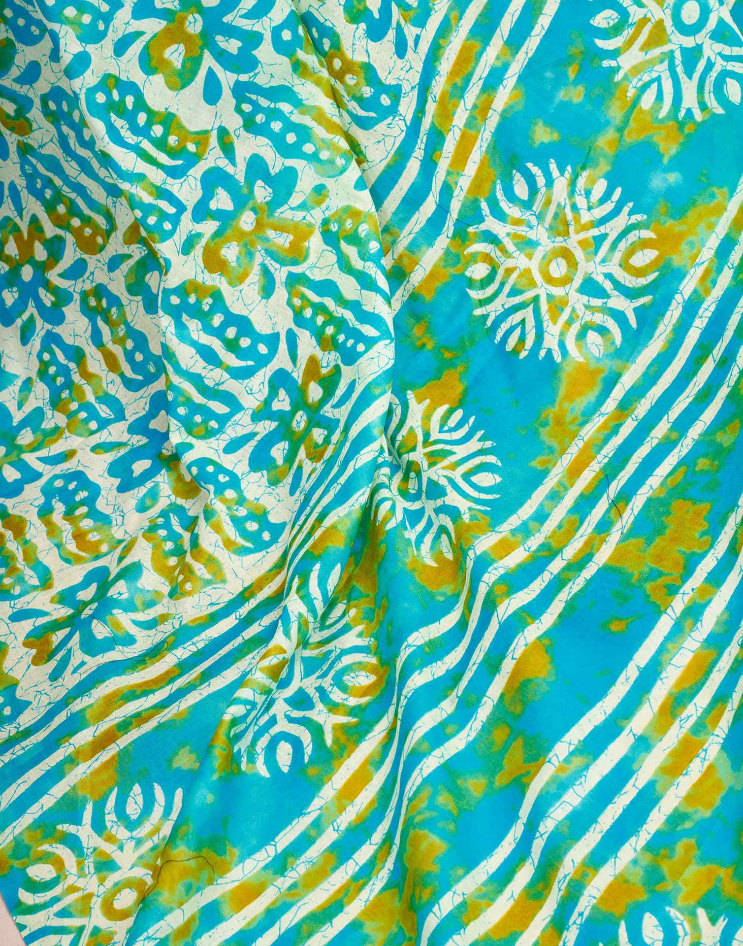 Ready To Wear Multicoloured Cotton Printed Saree With Pocket - Image 10