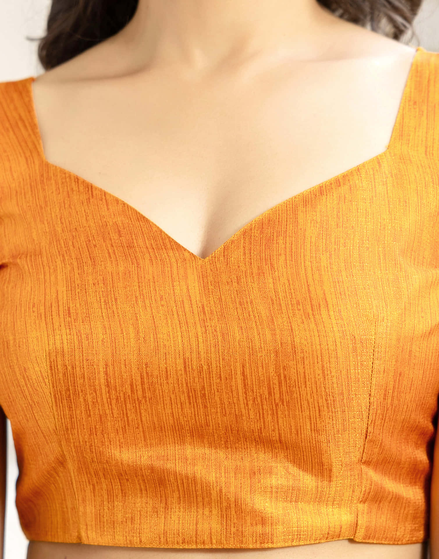 Turmeric Yellow Cotton Blend Bandhani Printed Saree - Image 7