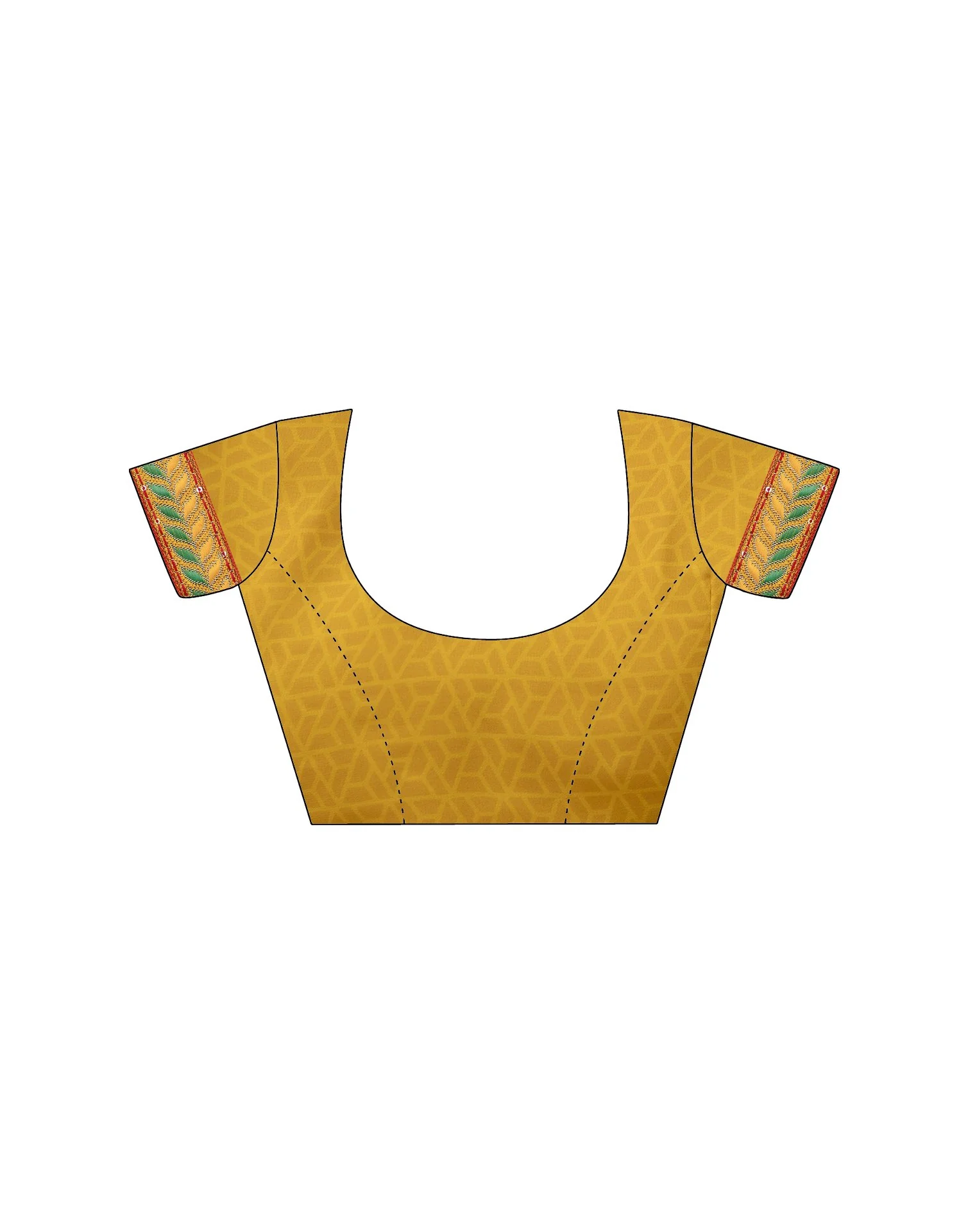 Yellow Georgette printed Saree - Image 12