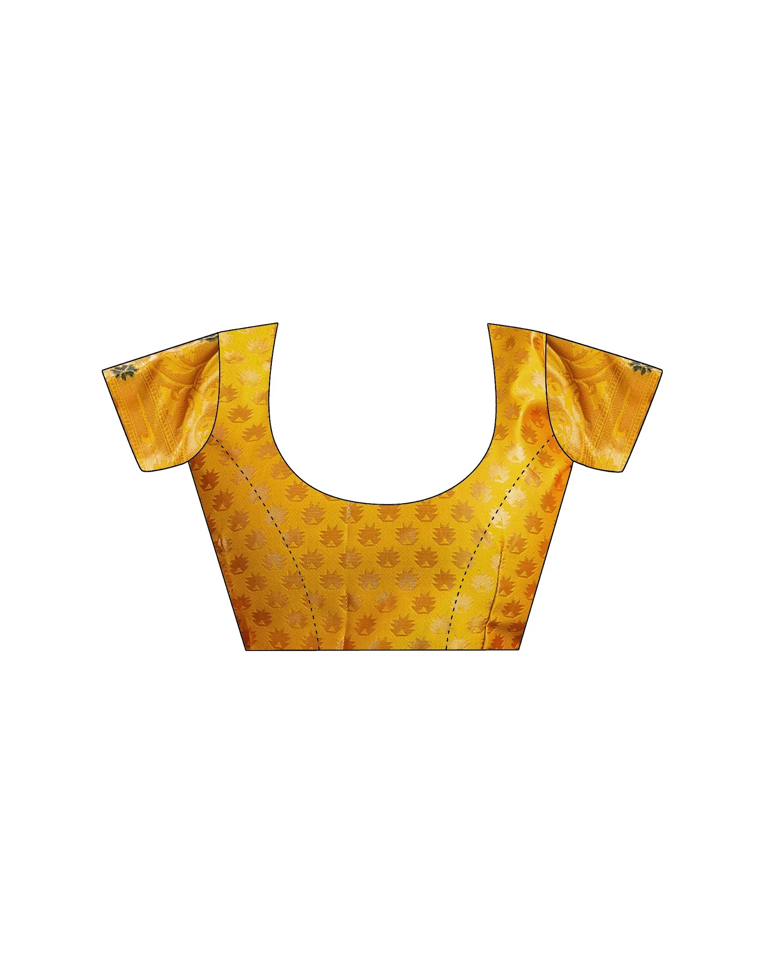 Yellow Silk Woven Paithani Saree - Image 9