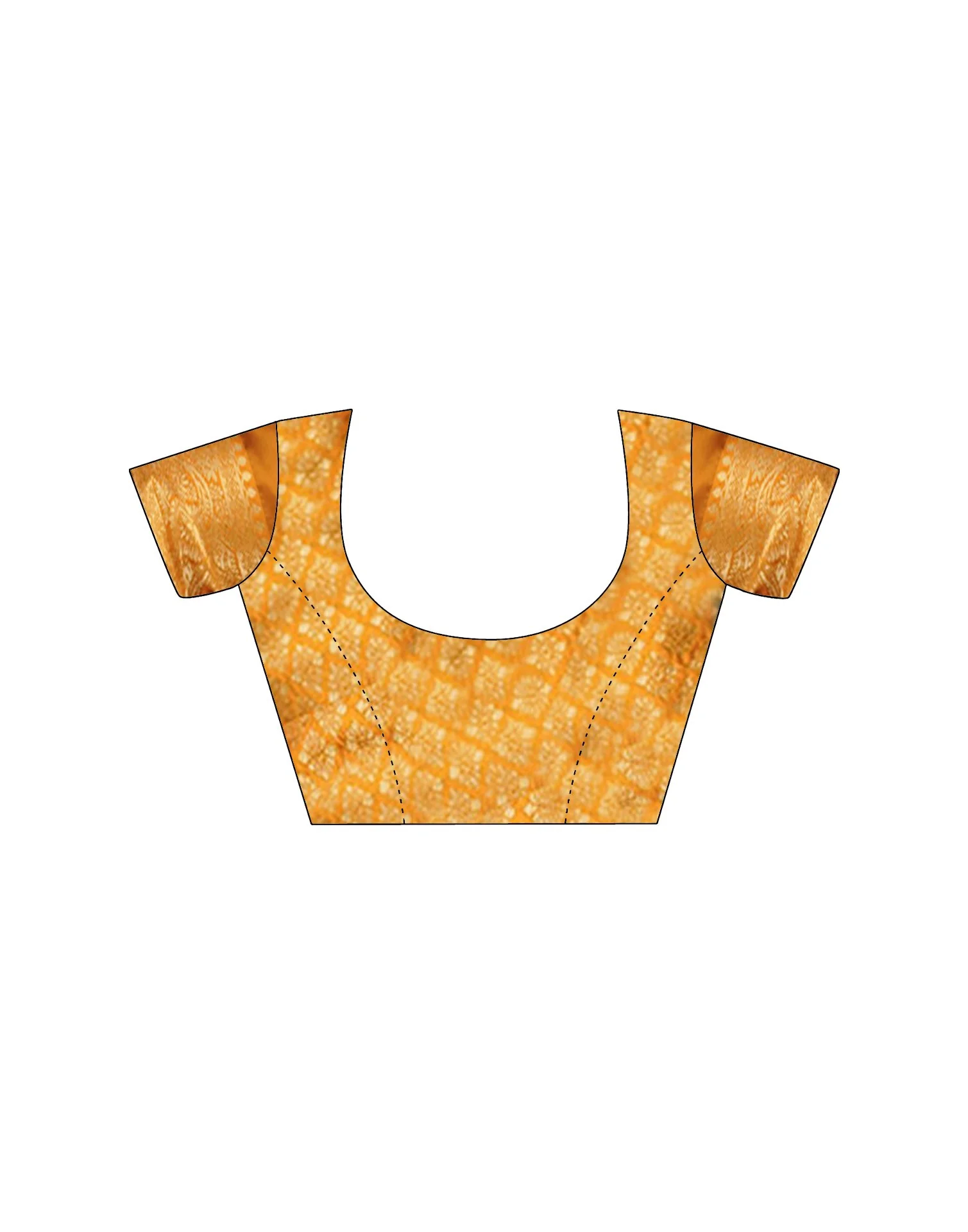Yellow Silk Woven Saree - Image 11